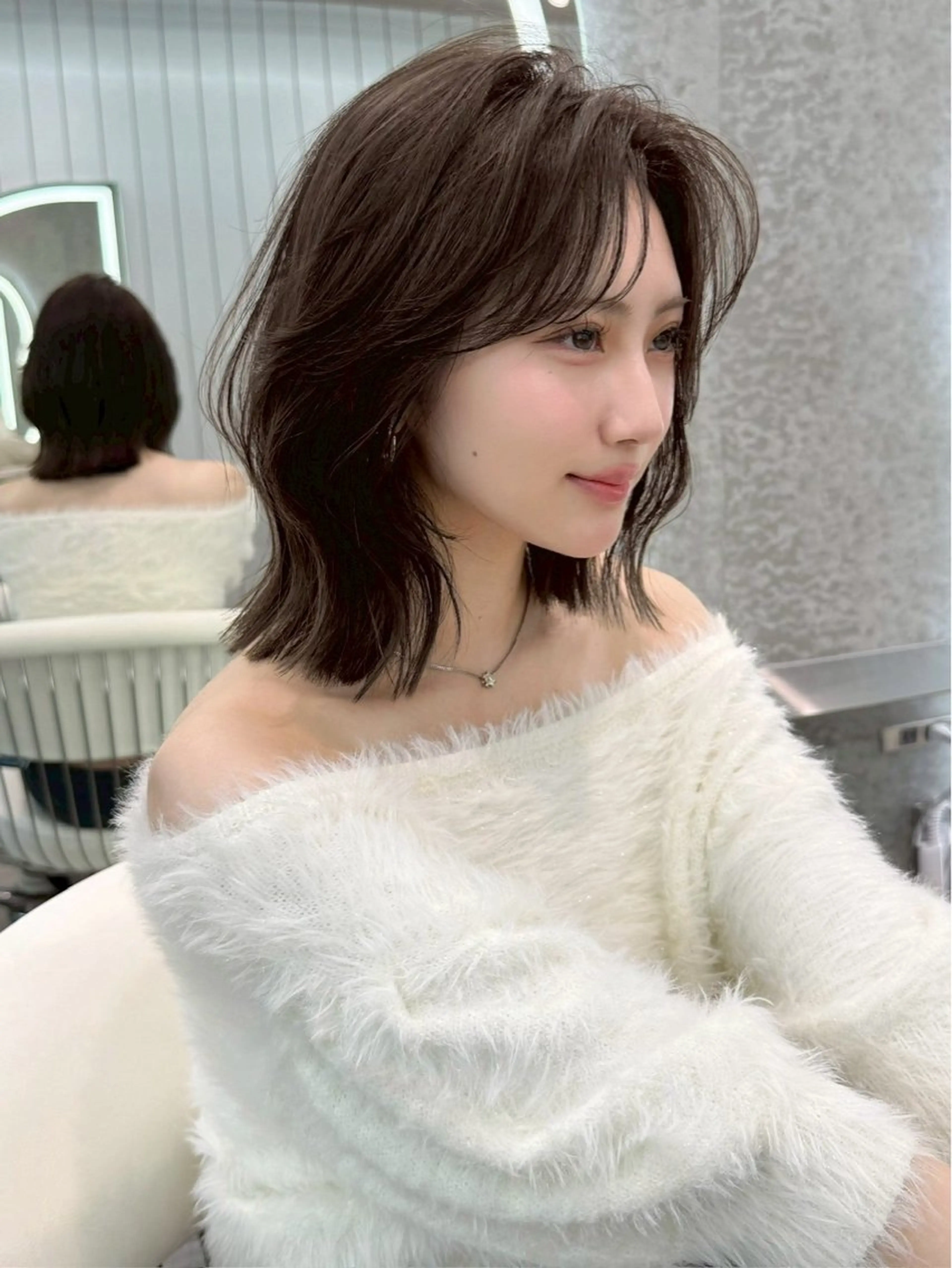 💫【期間限定価格】💫メンテナンスカット＆カラー＆1step艶トリートメント✨🫧の写真