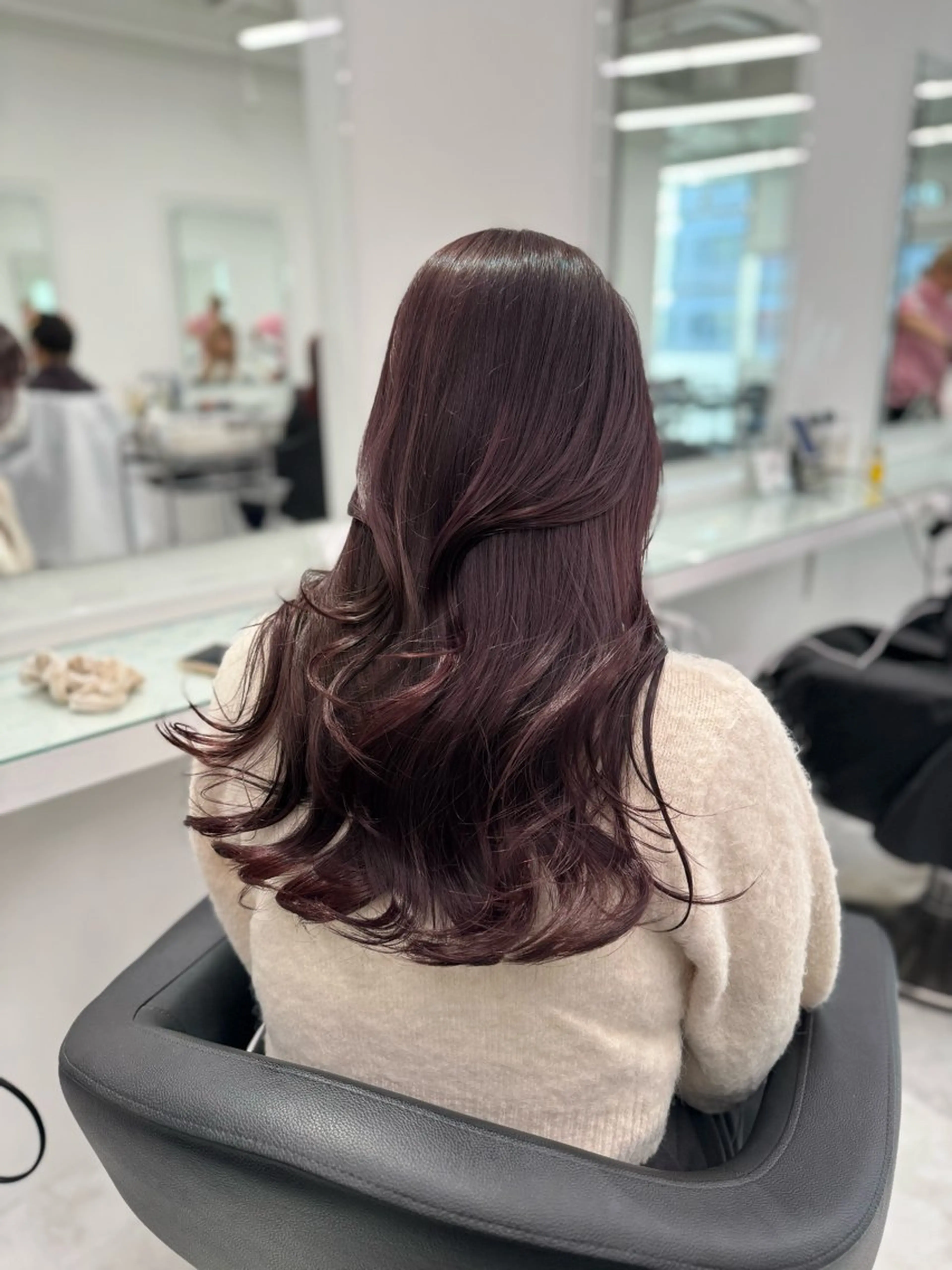 セミロング カラー ブリーチ無し透明感 🕊AZUSAのヘアスタイル