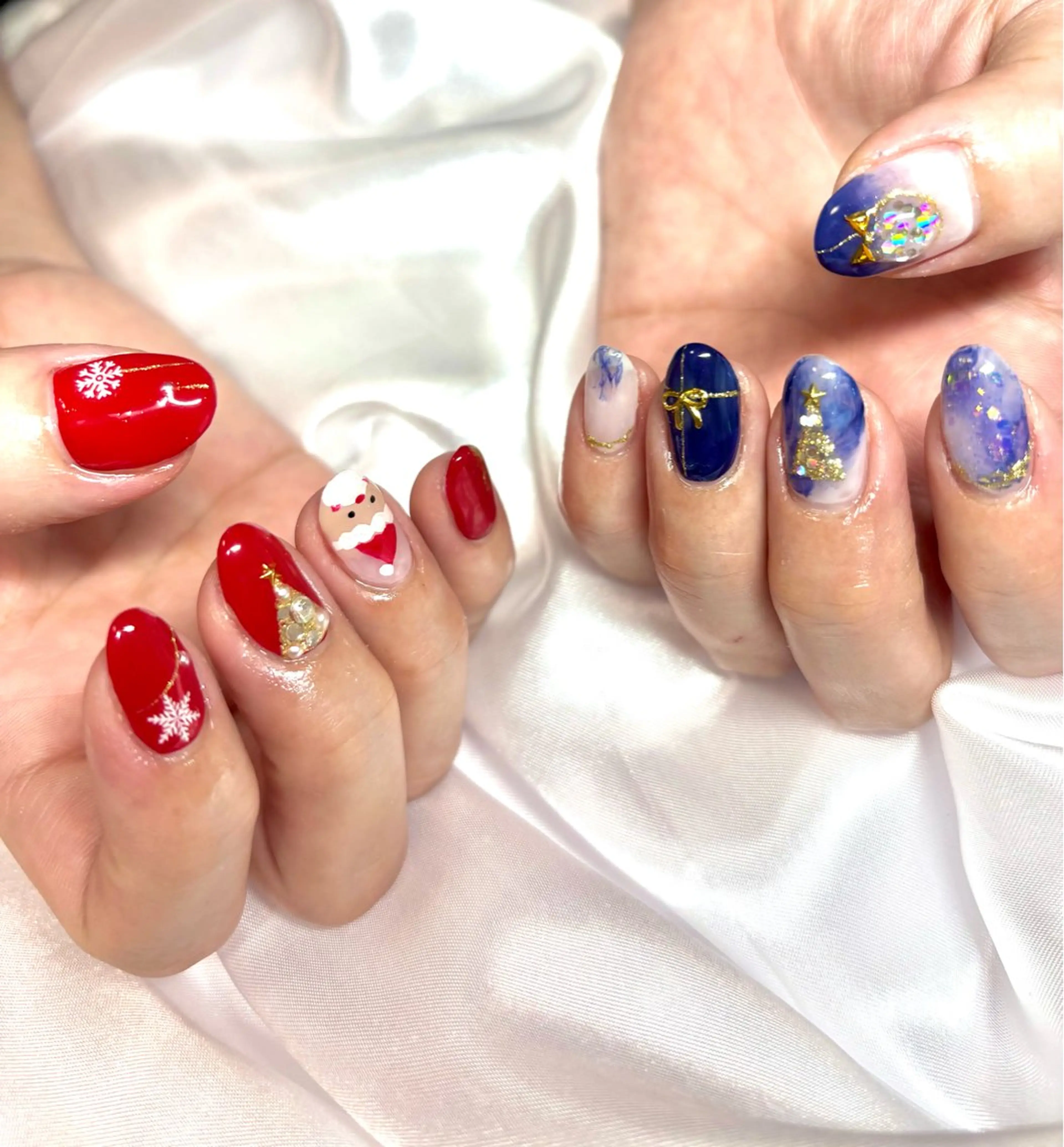 ミディアム クリスマス LOVEnail tomoのネイルデザイン