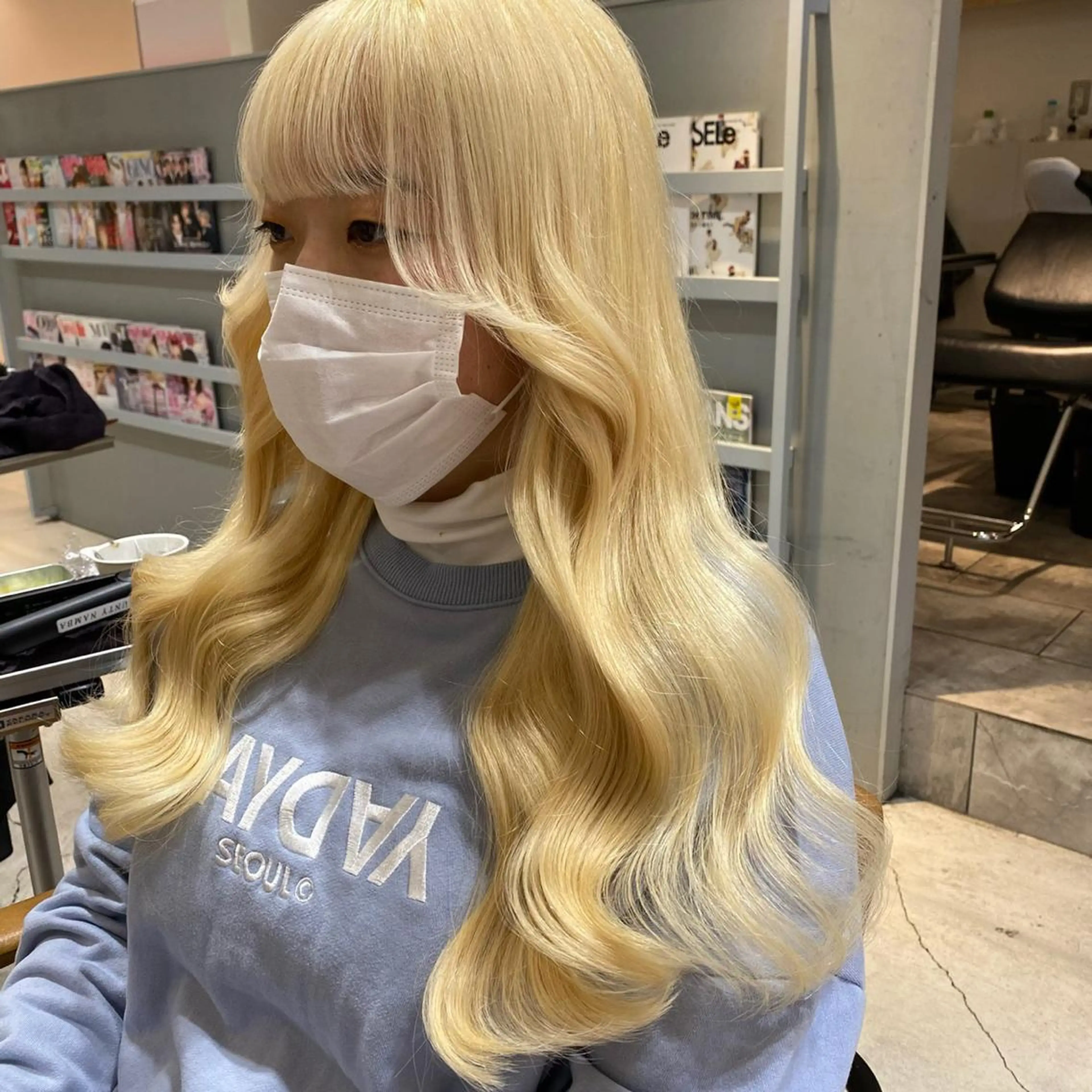 ロング シールエクステ エクステ ORIKA 美容室のヘアスタイル