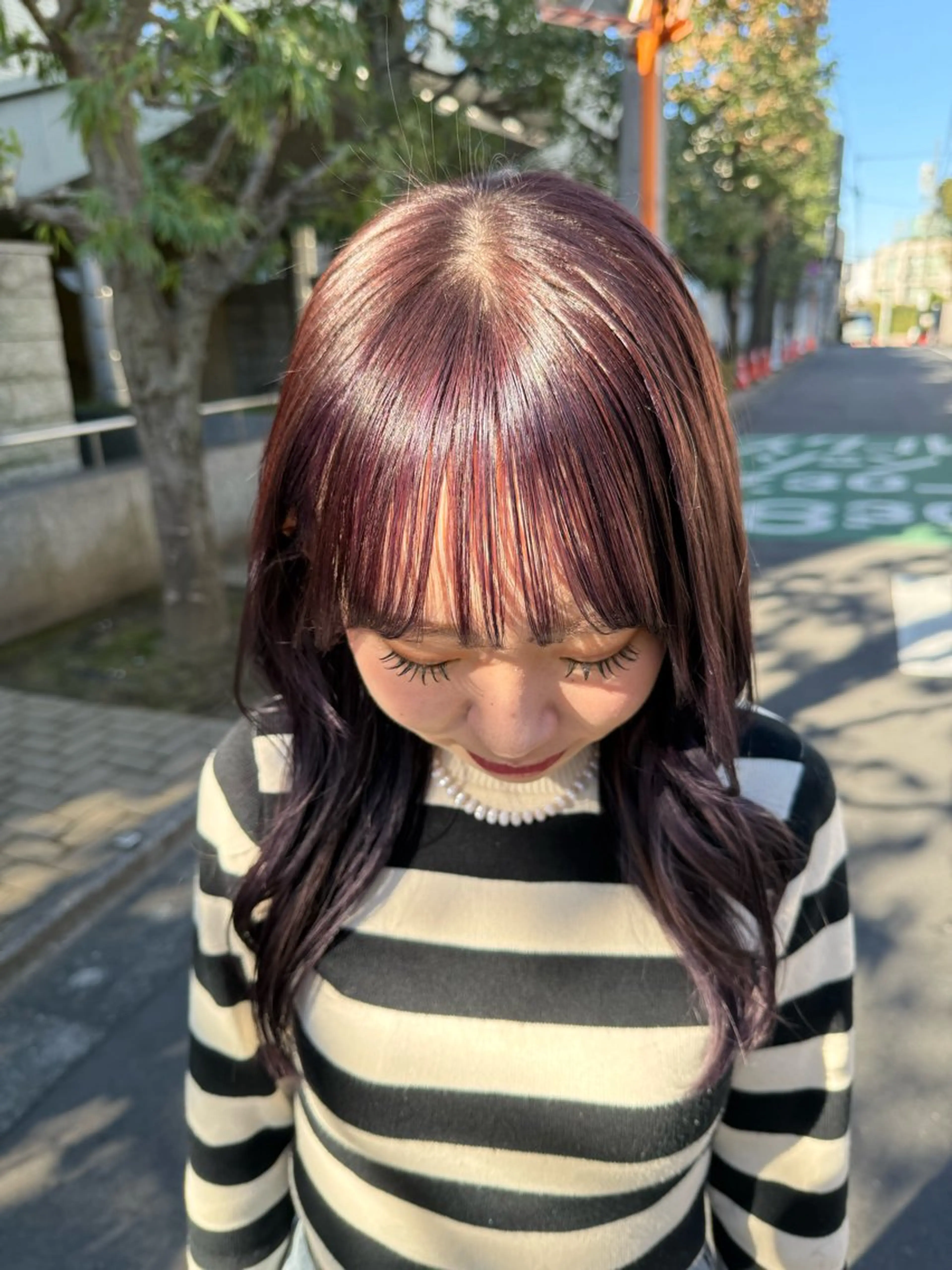 ミディアム カラー 🪐美髪✖️艶カラー 加野彩果🪐のヘアスタイル