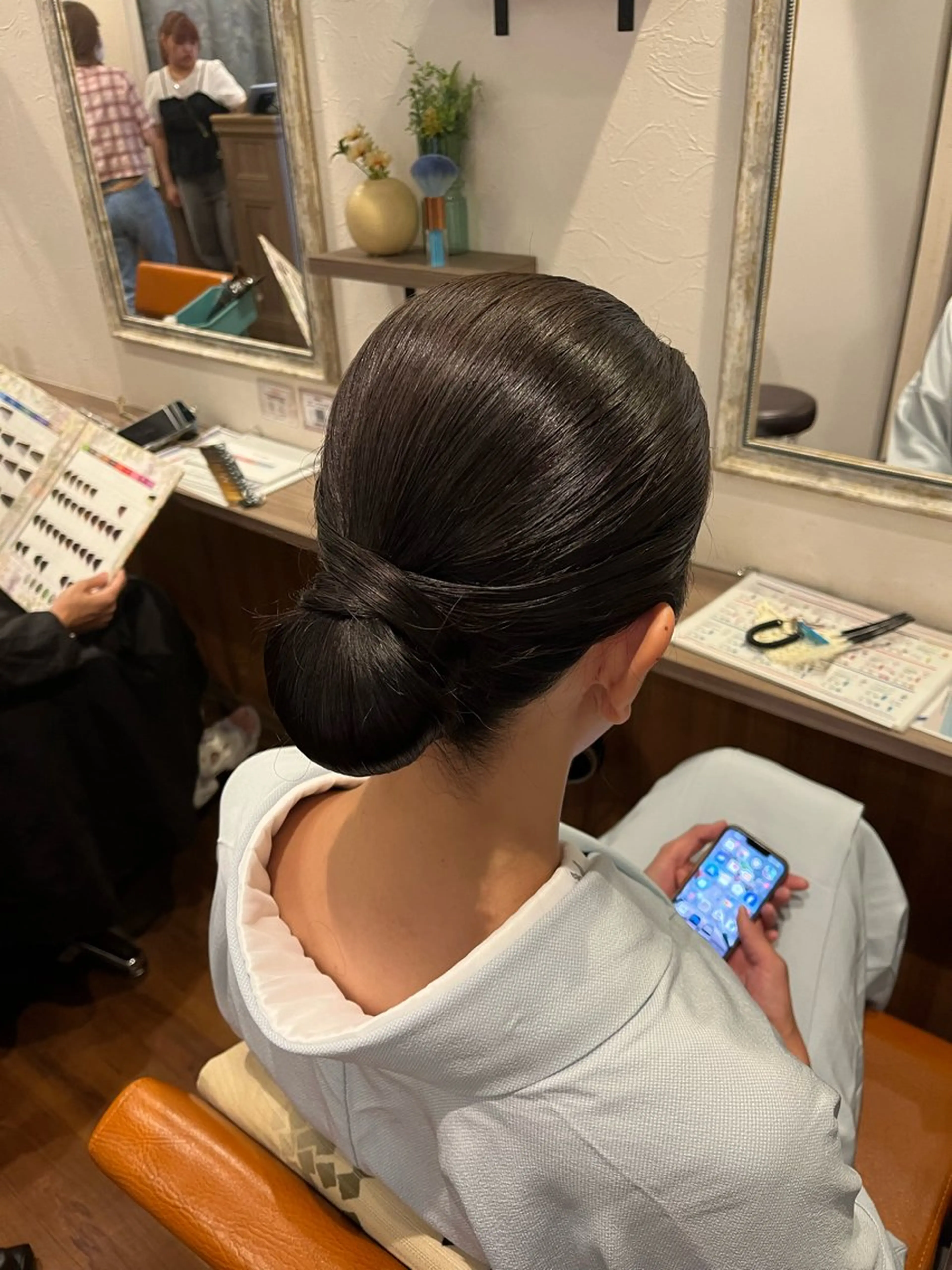 ヘアアレンジ 夜会巻き なかじま ささらのヘアスタイル