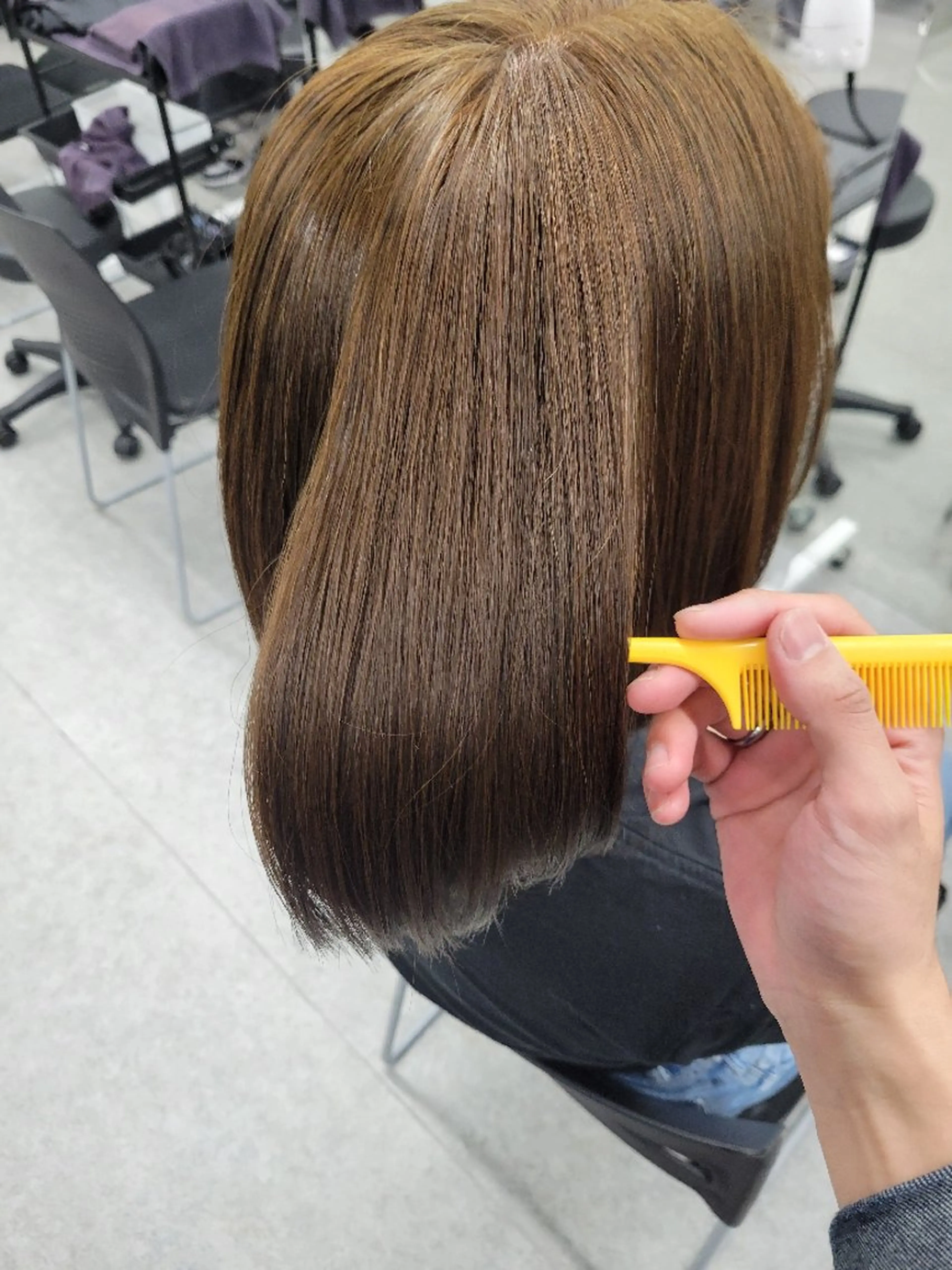 カラー ヘアアレンジ ミディアム ブラウンカラー 透明感カラー オレンジ ピンクカラー トリートメント 銀座/ショート/ メンズ/HINOKIのヘアスタイル