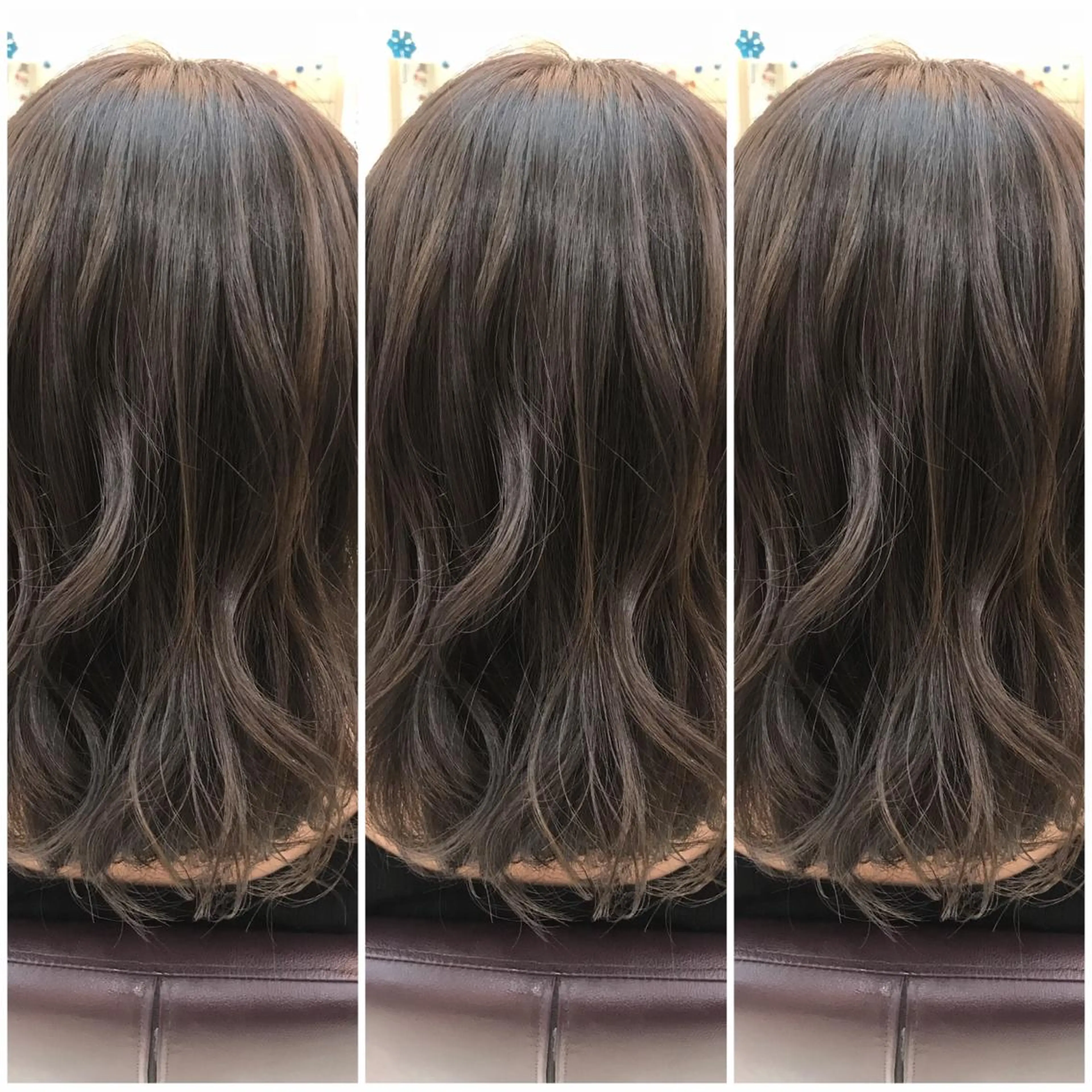 ミディアム カラー グレージュ ハイライトカラー 外国人風カラー ハイライト 顔まわり‎🤍小顔 カット🤍みさきのその他イメージ