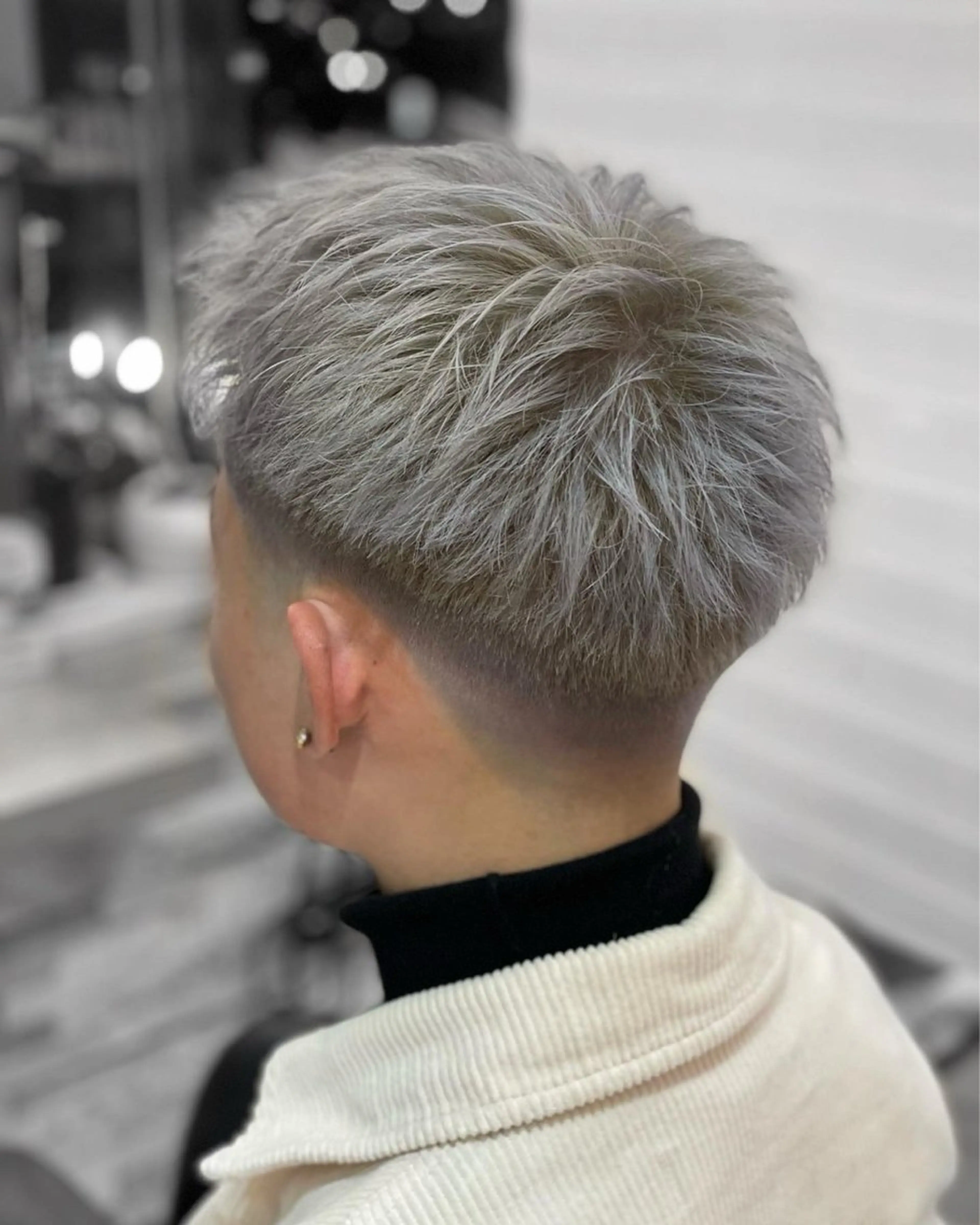 ショート カラー メンズ メンズブリーチ ブリーチ 福田 竜作のヘアスタイル