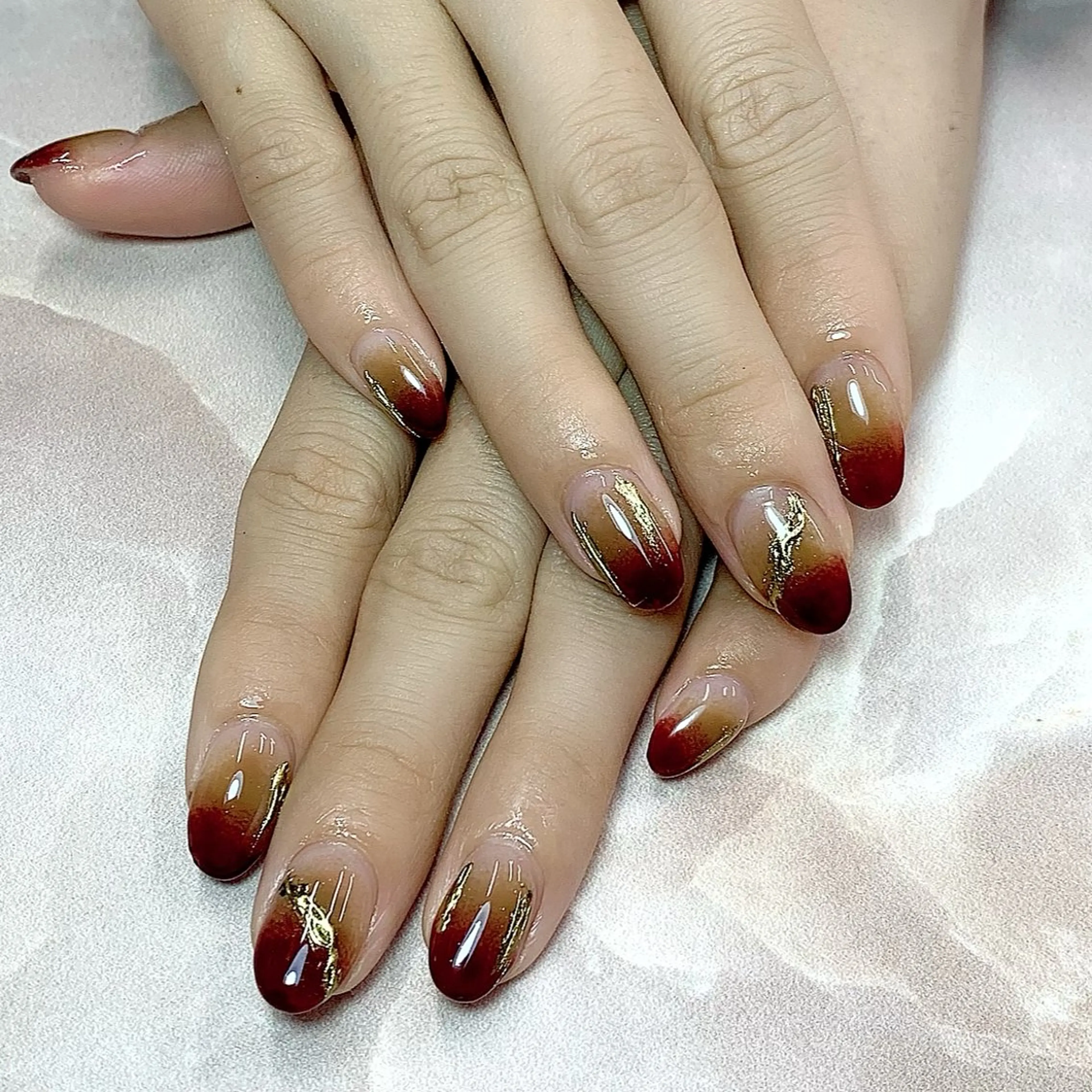 ネイル ハンドネイル Rose Glass 高蔵寺店のネイルデザイン