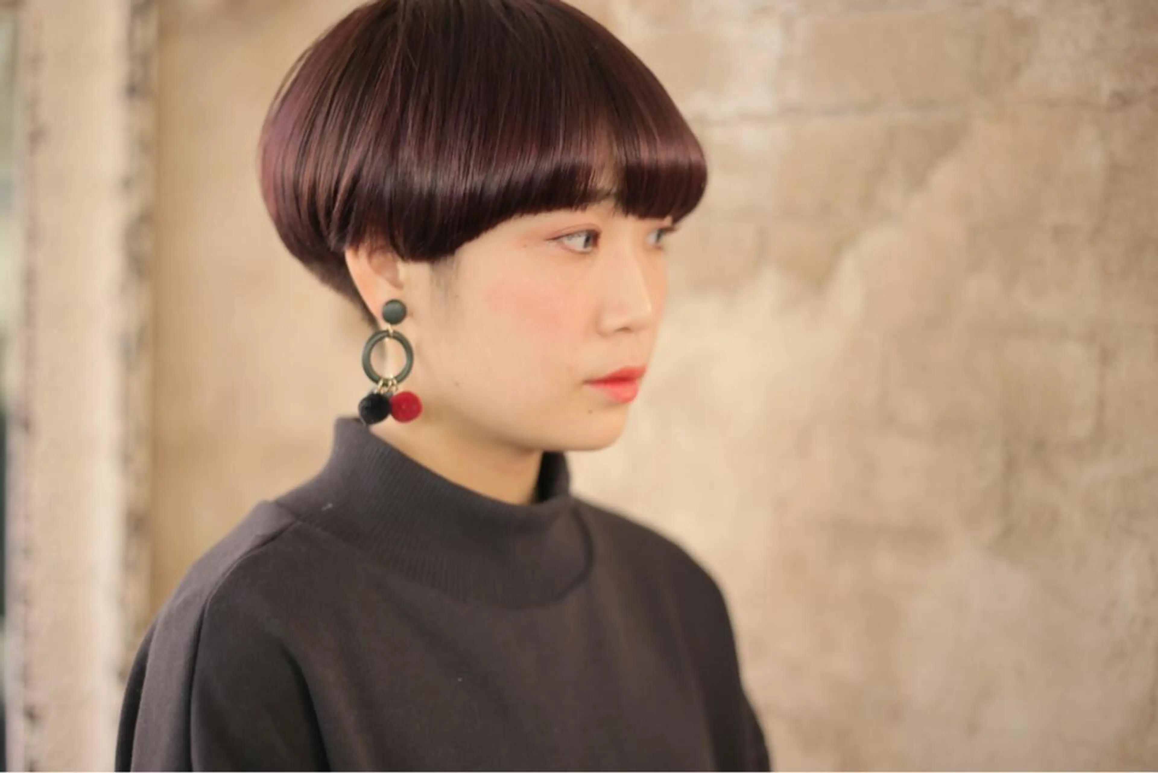 ショート ボブ カット ヘアカラー トリートメント nico 。のヘアスタイル