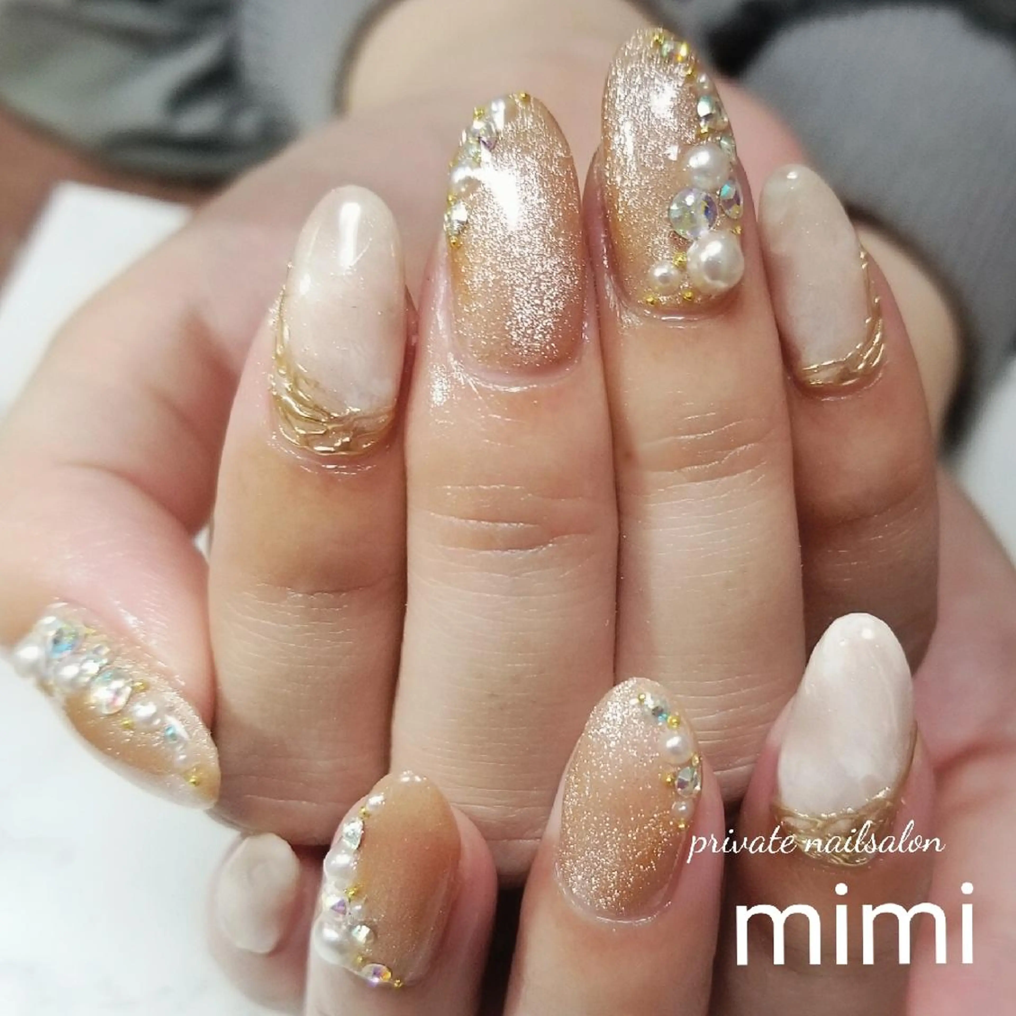 ネイル キラキラネイル 博多ネイル ｍｉｍｉのネイルデザイン