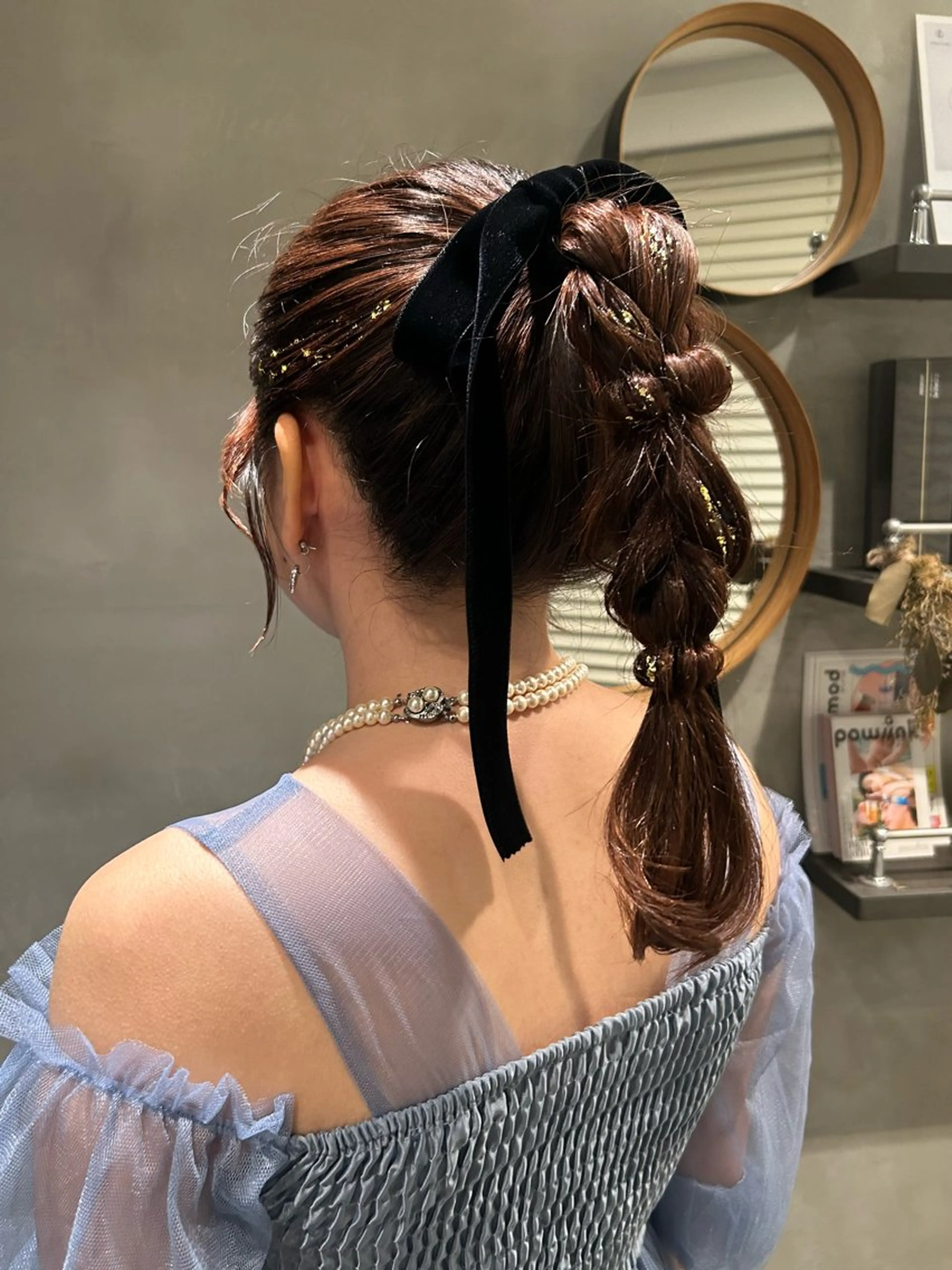 ロング ヘアアレンジ ヘアセット デザインカラー❤︎ イシイレイのヘアスタイル