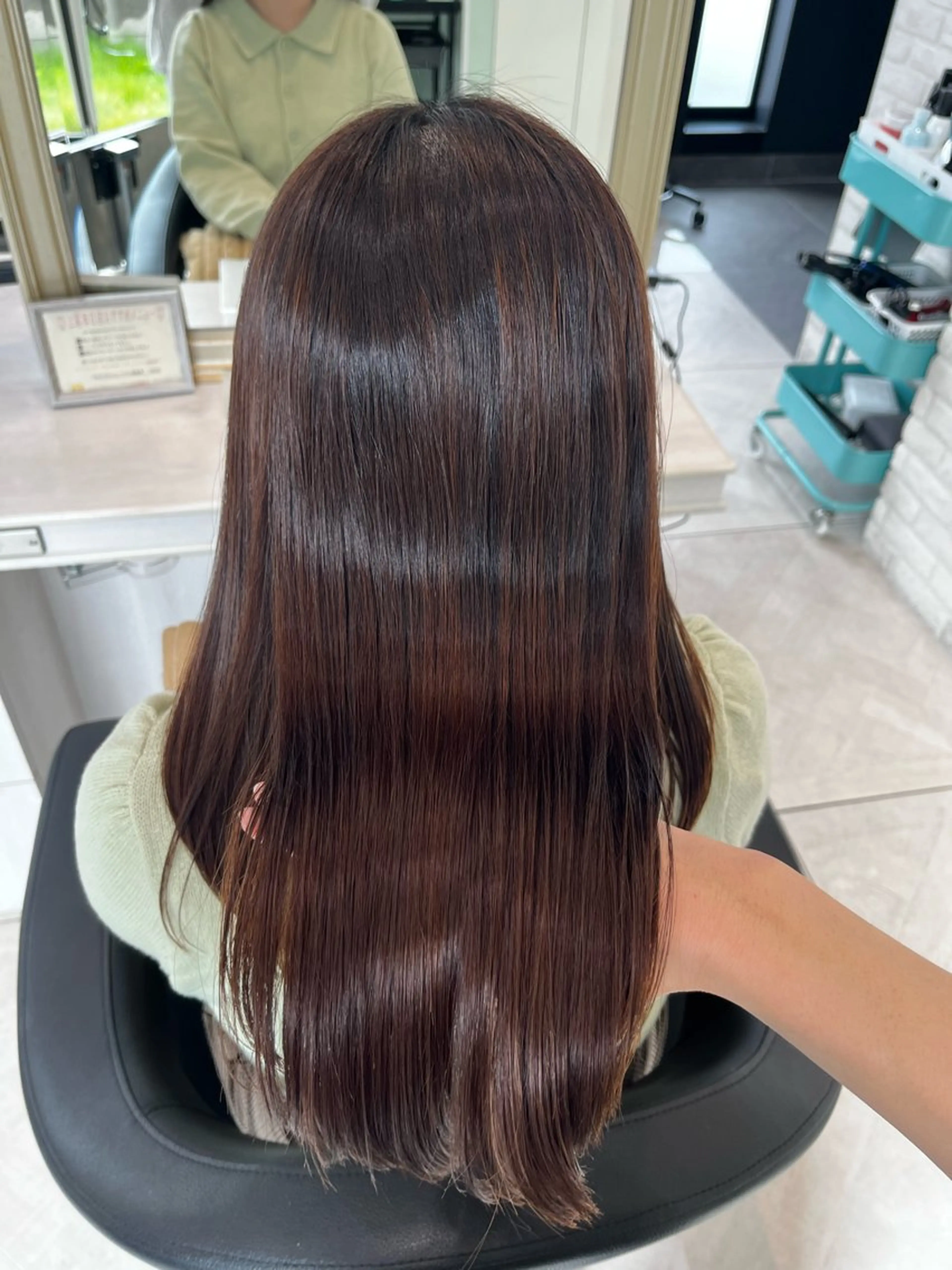 ロング カラー 縮毛矯正 トリートメント 上尾/ママ美容師🫧 𝐌𝐞𝐢のヘアスタイル