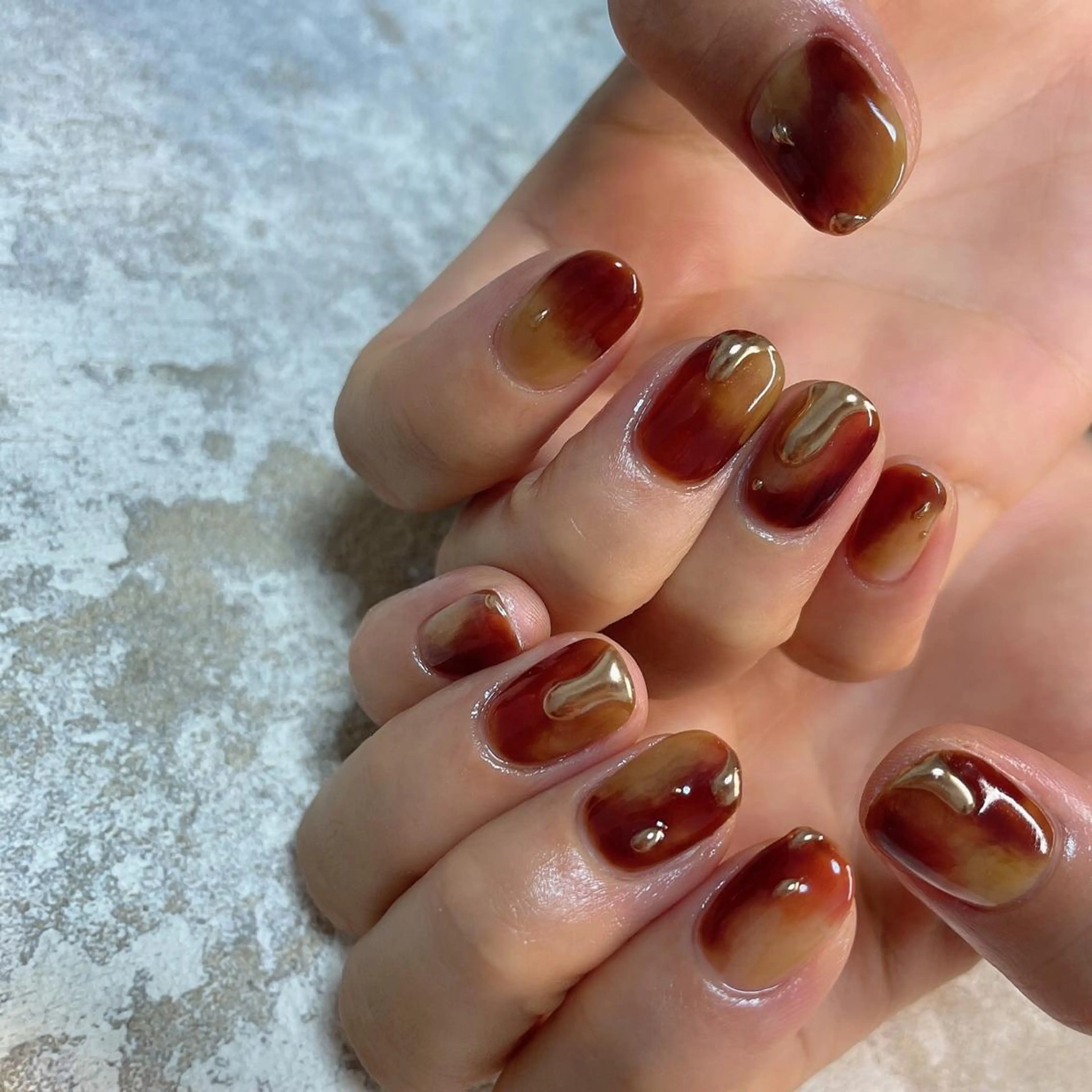 ネイル ミラーネイル ハンドネイル lilbondir. chiharuのネイルデザイン