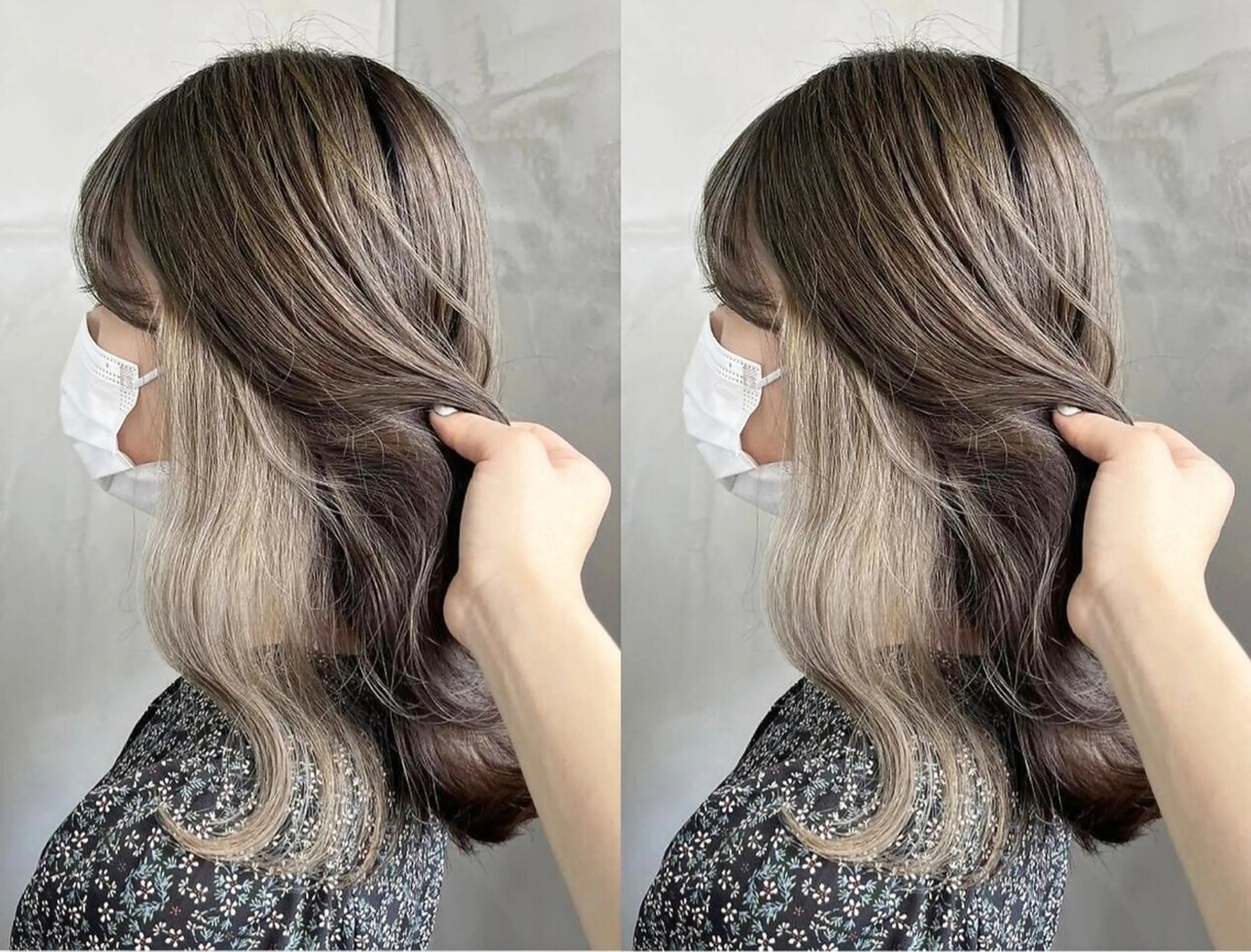 ミディアム カラー ⭐️店長⭐️ 小淵陸玖のヘアスタイル