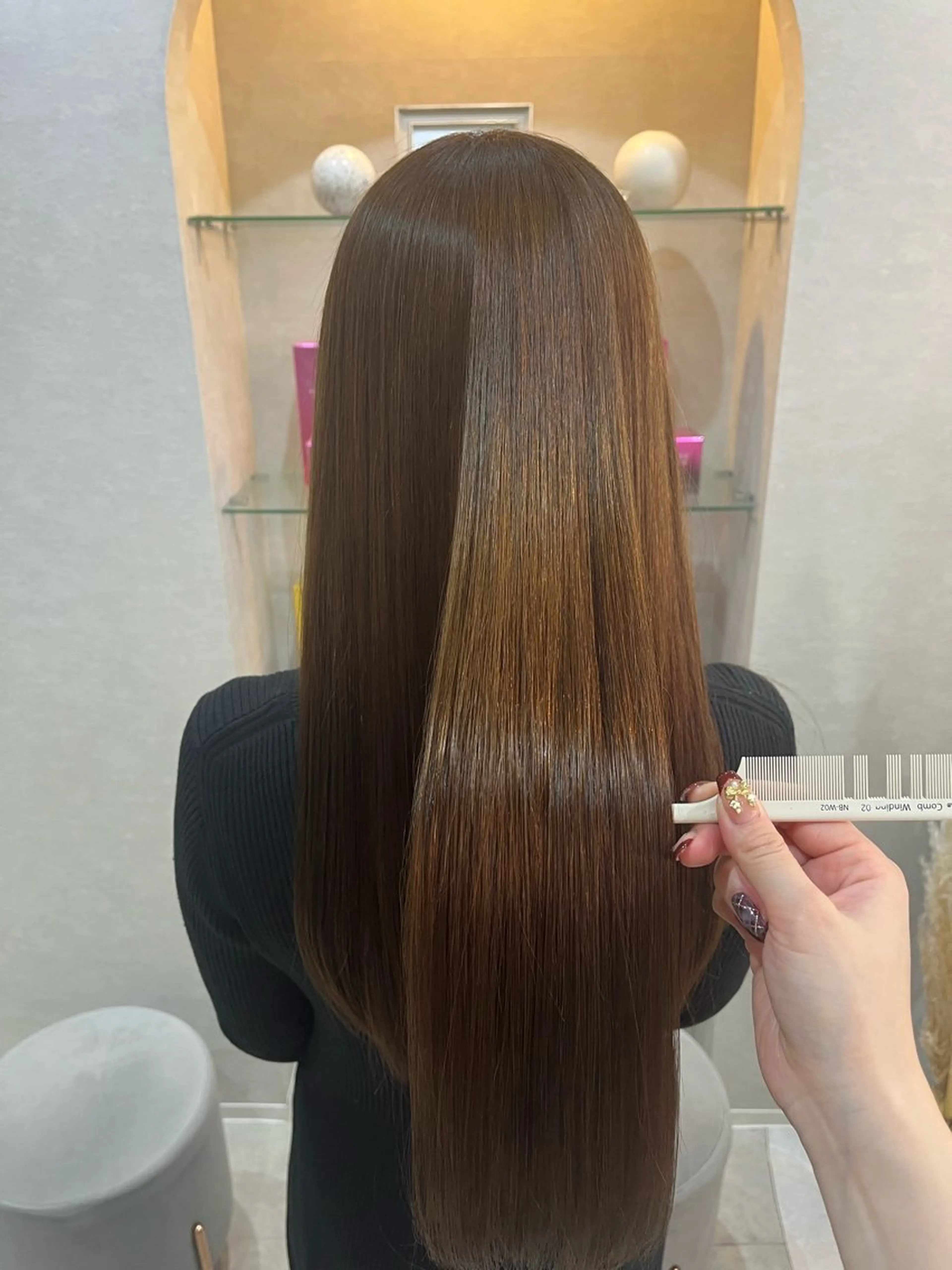 ロング カット 縮毛矯正 髪質改善/Color Couture るなのヘアスタイル