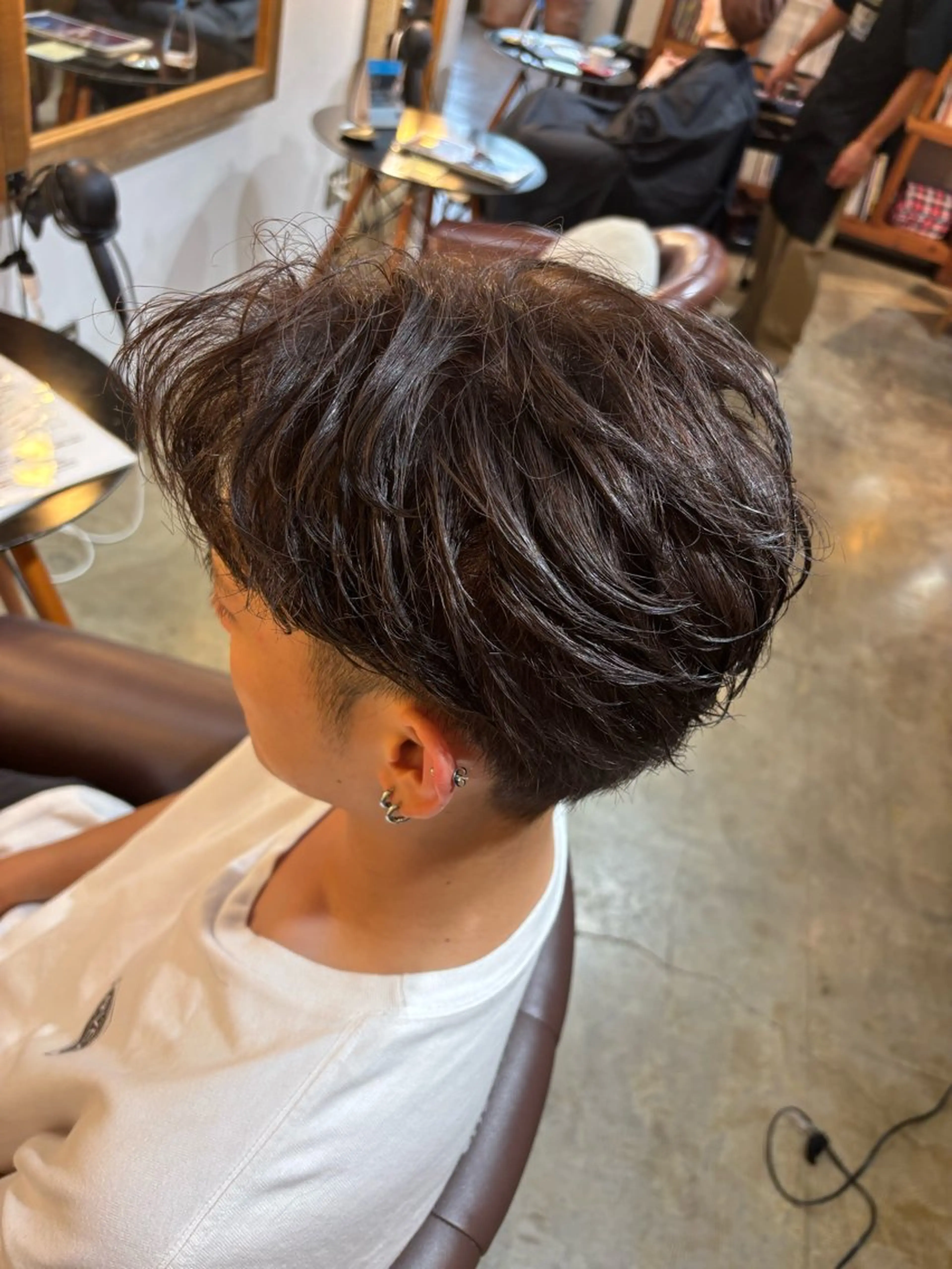 カラー パーマ グレージュ ヘアカラー 平川 海夢のヘアスタイル