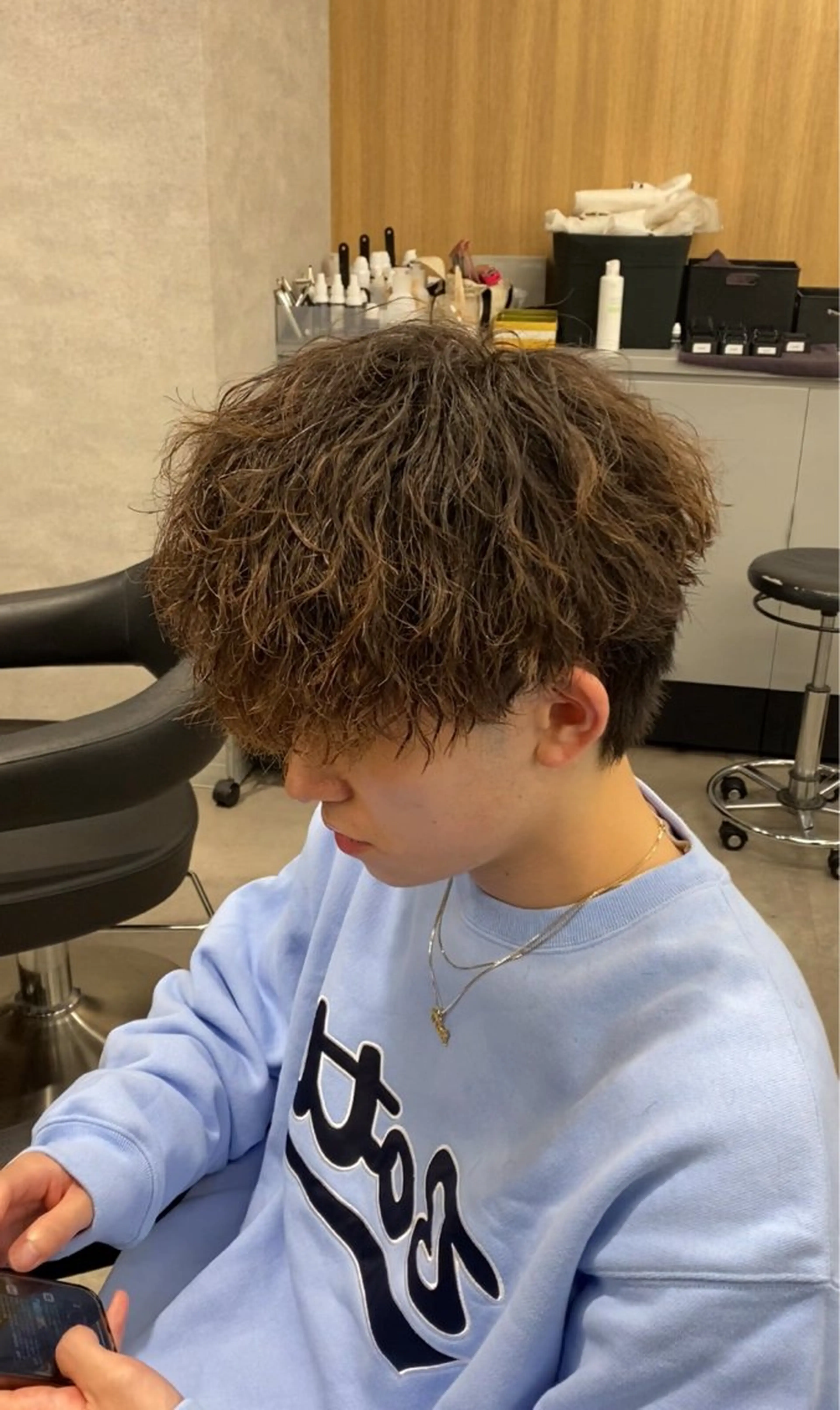 ショート パーマ メンズ カット パーマ トリートメント ヘッドスパ ヘアセット メンズパーマ特化/ Tsubasaのヘアスタイル