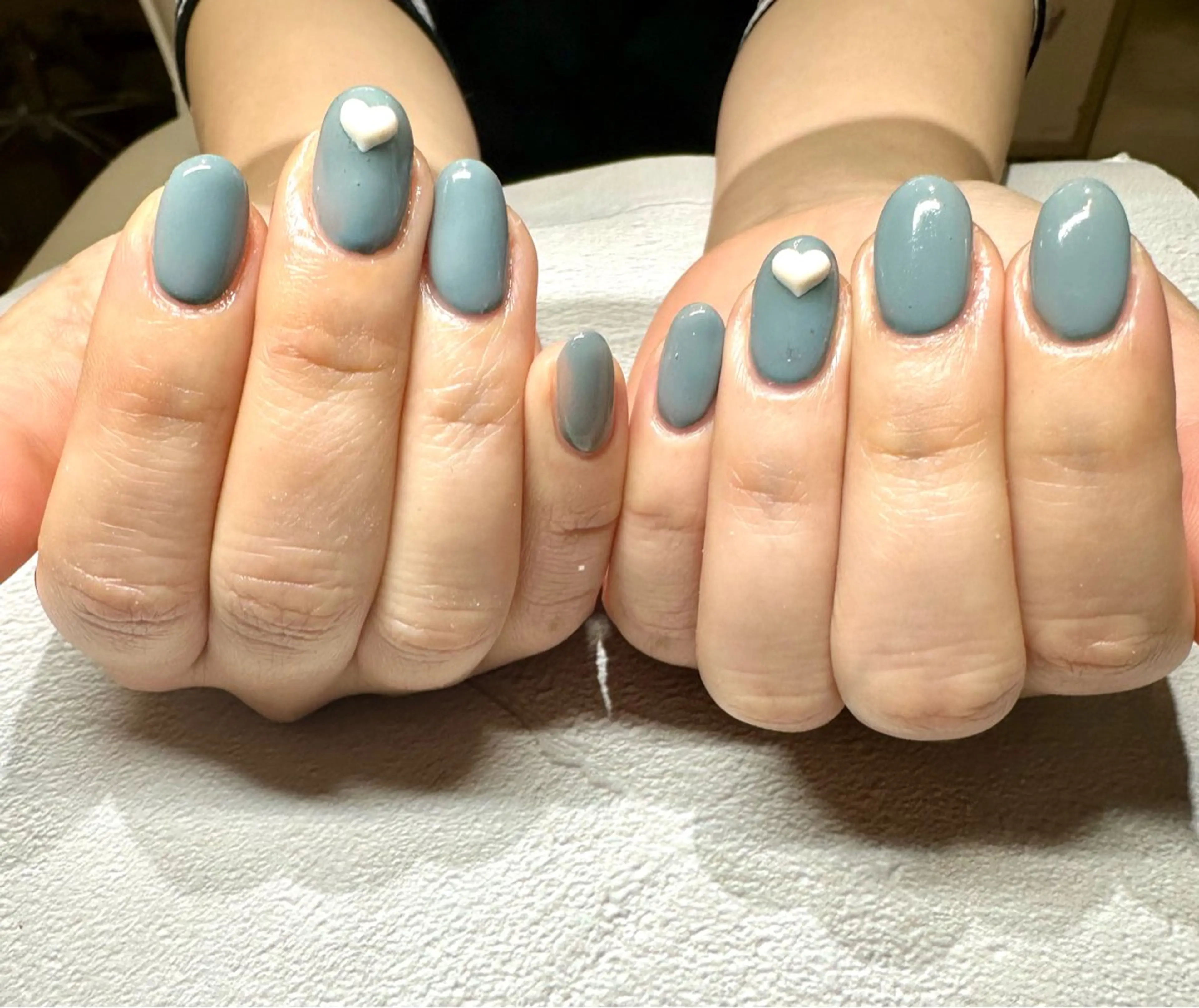 ネイル ハート ハンドネイル Tanemoto所属・Ueda Rieのネイルデザイン