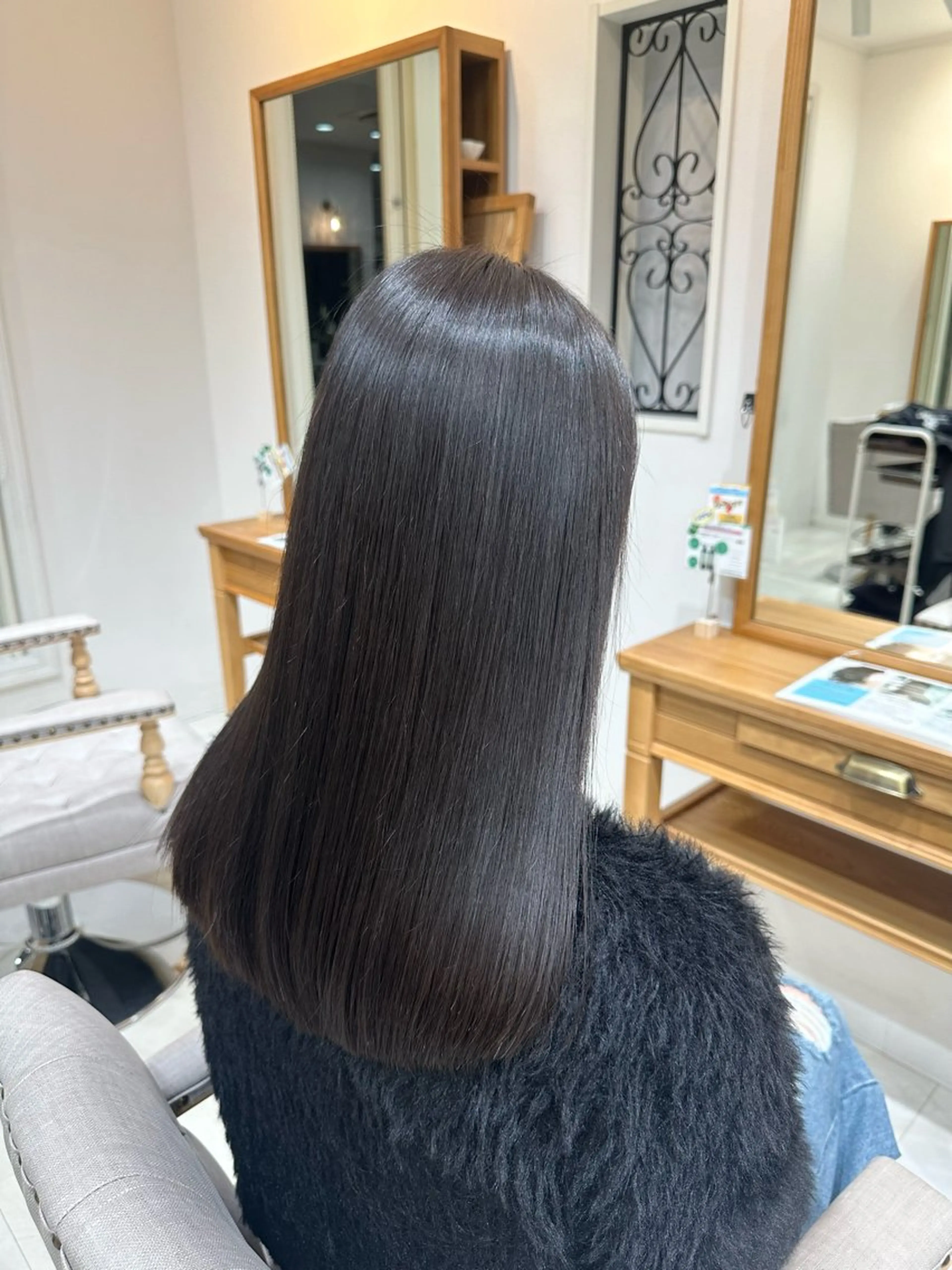 ロング 縮毛矯正 enne所属・enne こさかのヘアスタイル