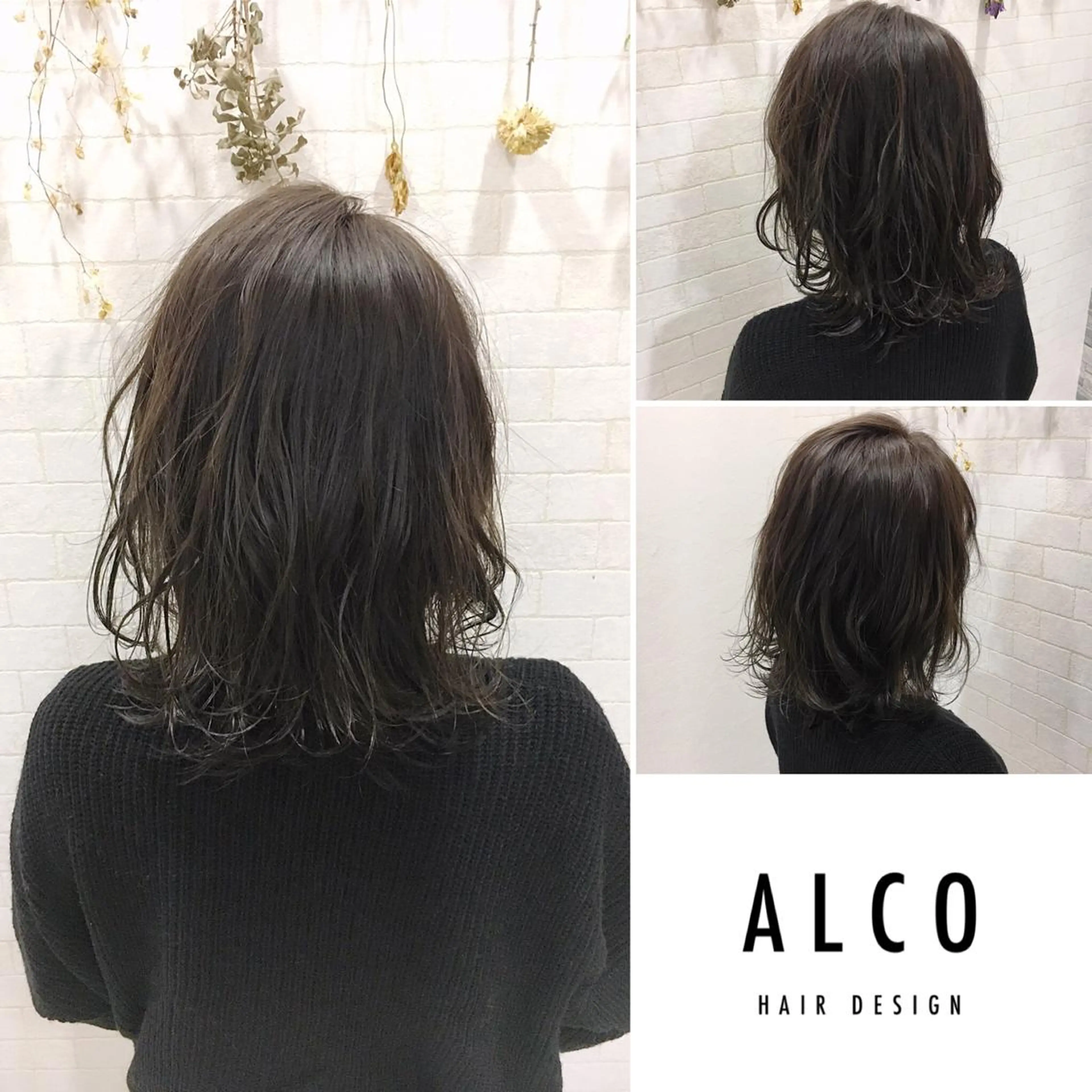 ミディアム カラー ワタイショウタ 髪質改善✨アイブロウのヘアスタイル