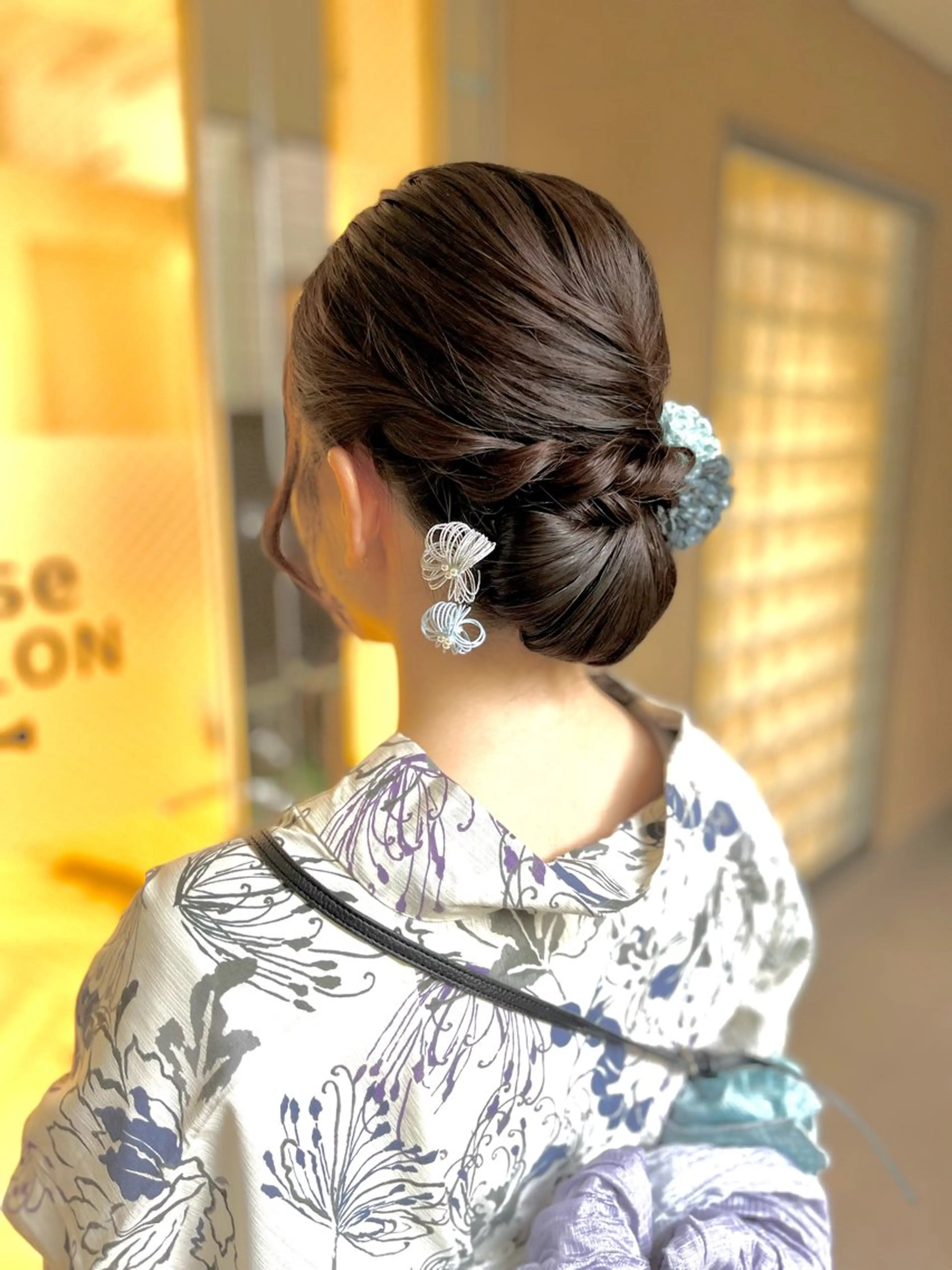 ヘアアレンジ 浴衣 ヘアセット 似合わせヘアメイク 💐オダギリチアキのヘアスタイル
