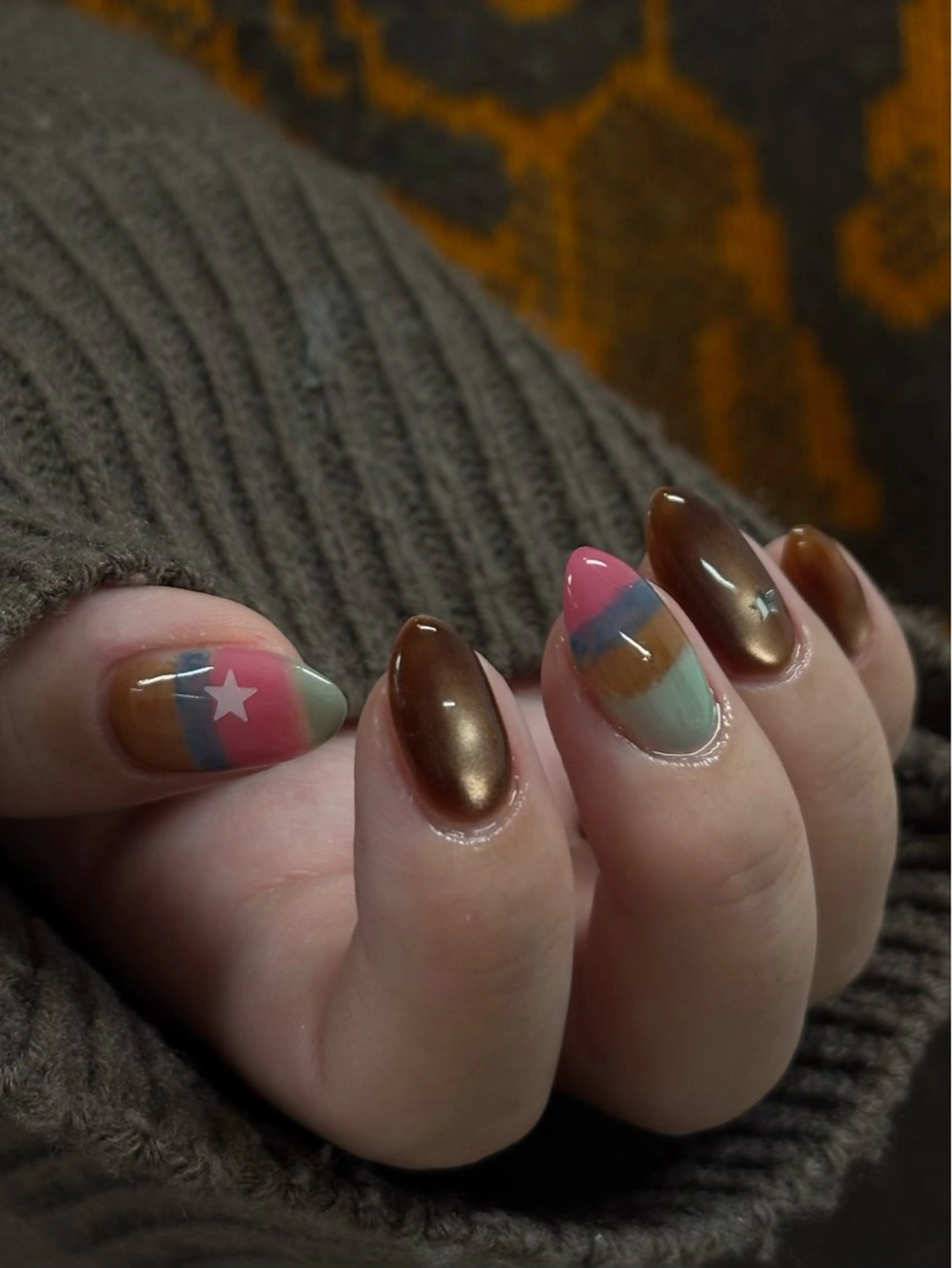 ネイル 持ち込み ハンドネイル Glad nail toyonのネイルデザイン