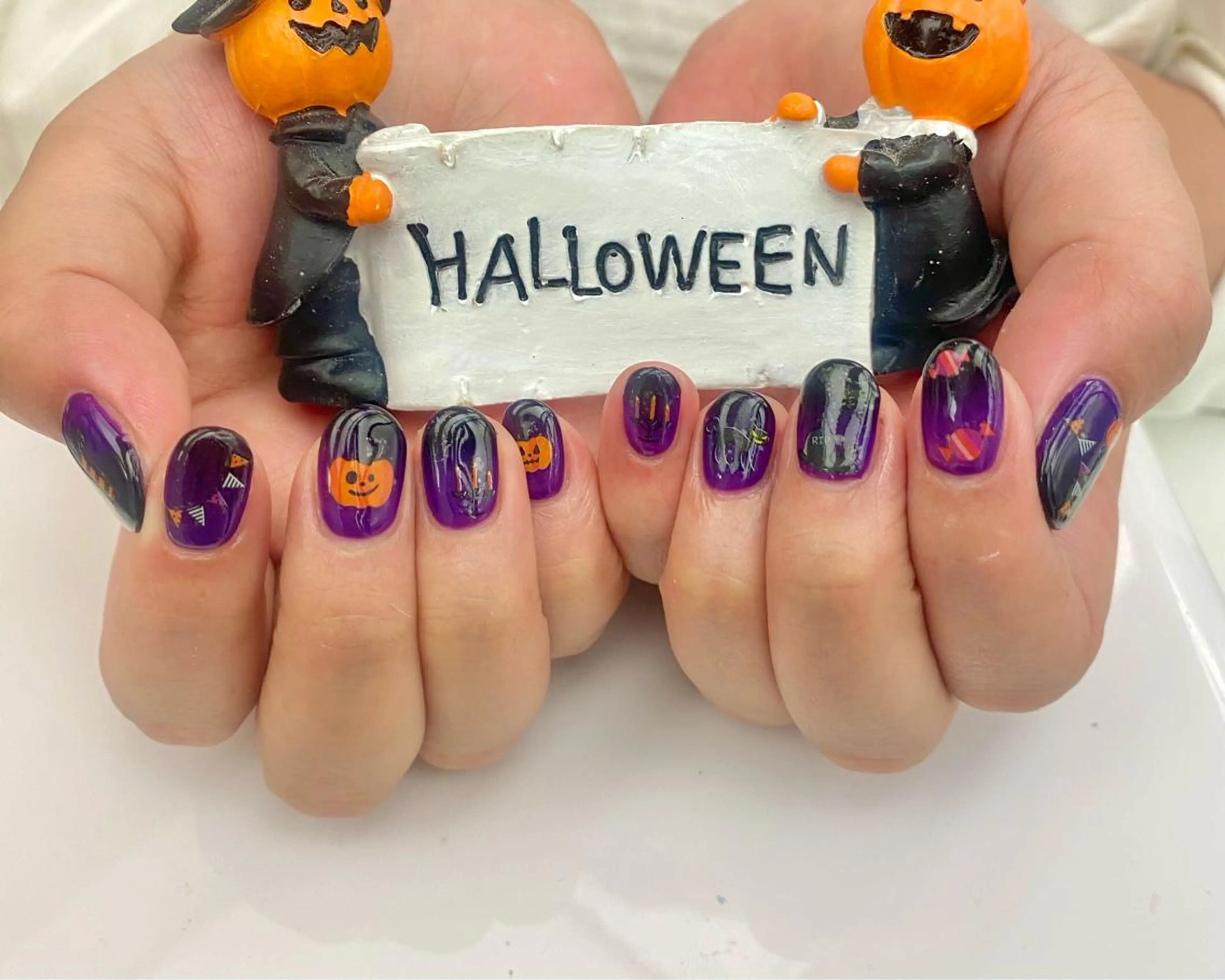 ネイル ハロウィン 安藤 彩乃のネイルデザイン