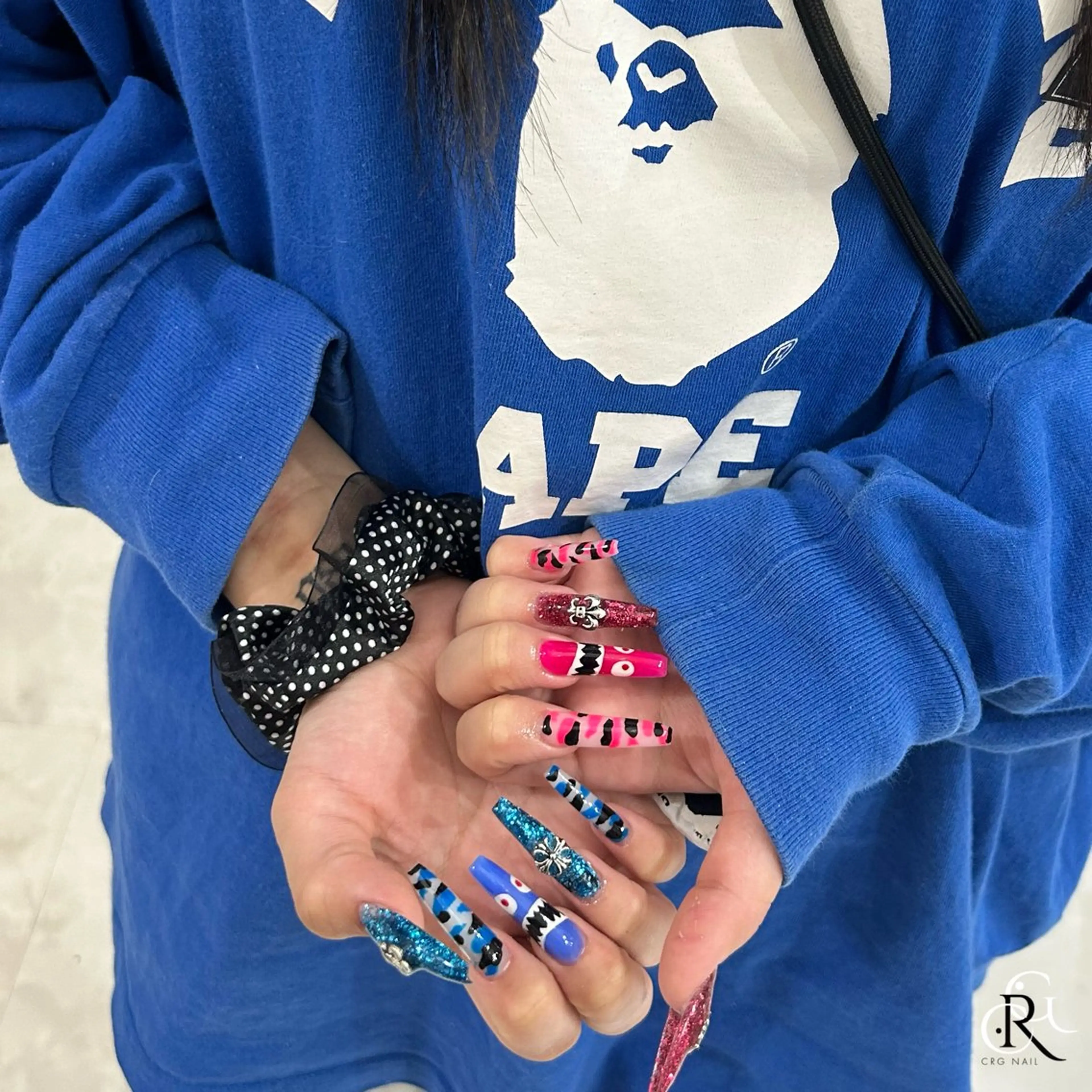 ロング ハンドネイル CRGNAIL RENAのネイルデザイン