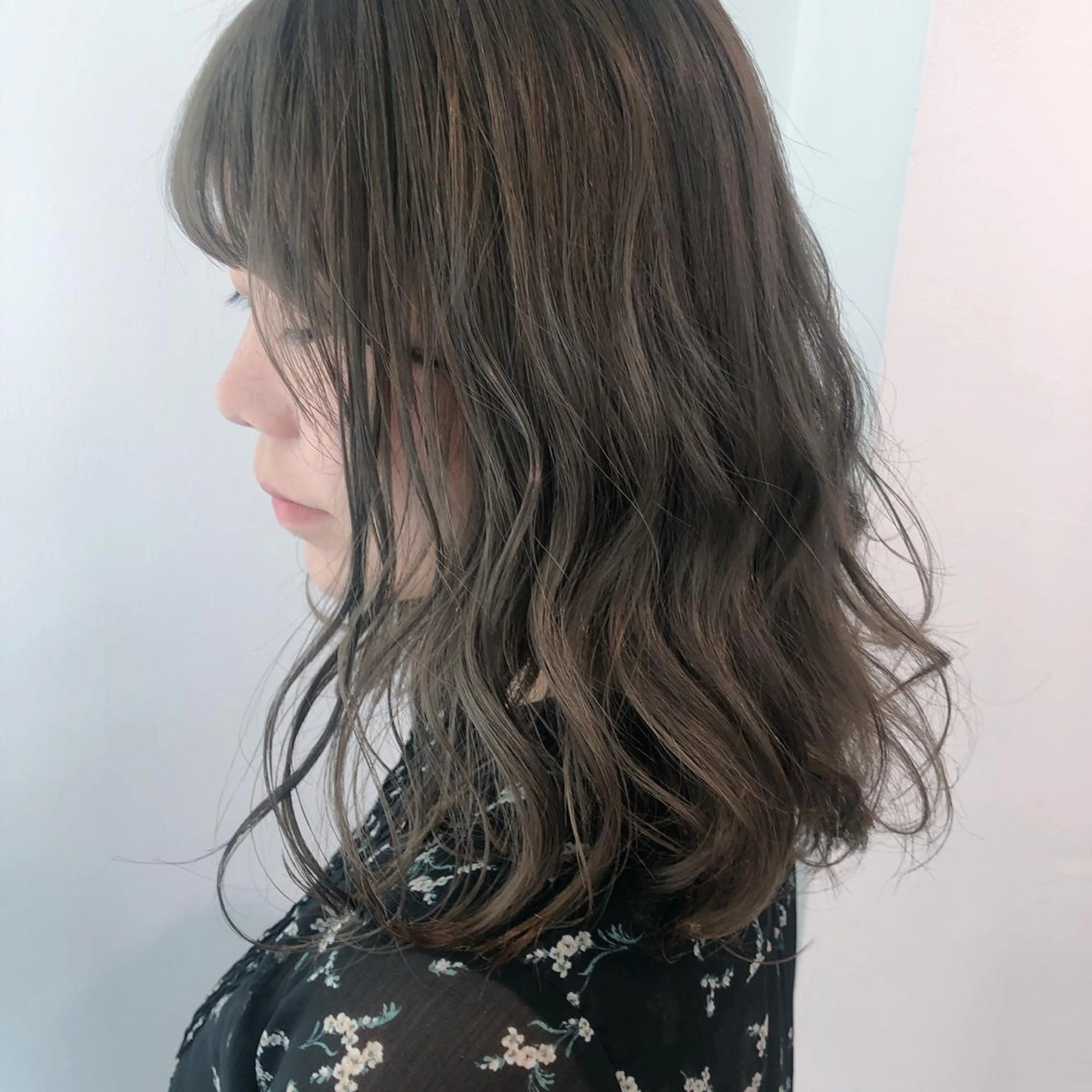 ミディアム カラー ベージュカラー 透明感カラー ヘアカラー トリートメント ヘアセット ❤️sai❤️ official❤️のヘアスタイル