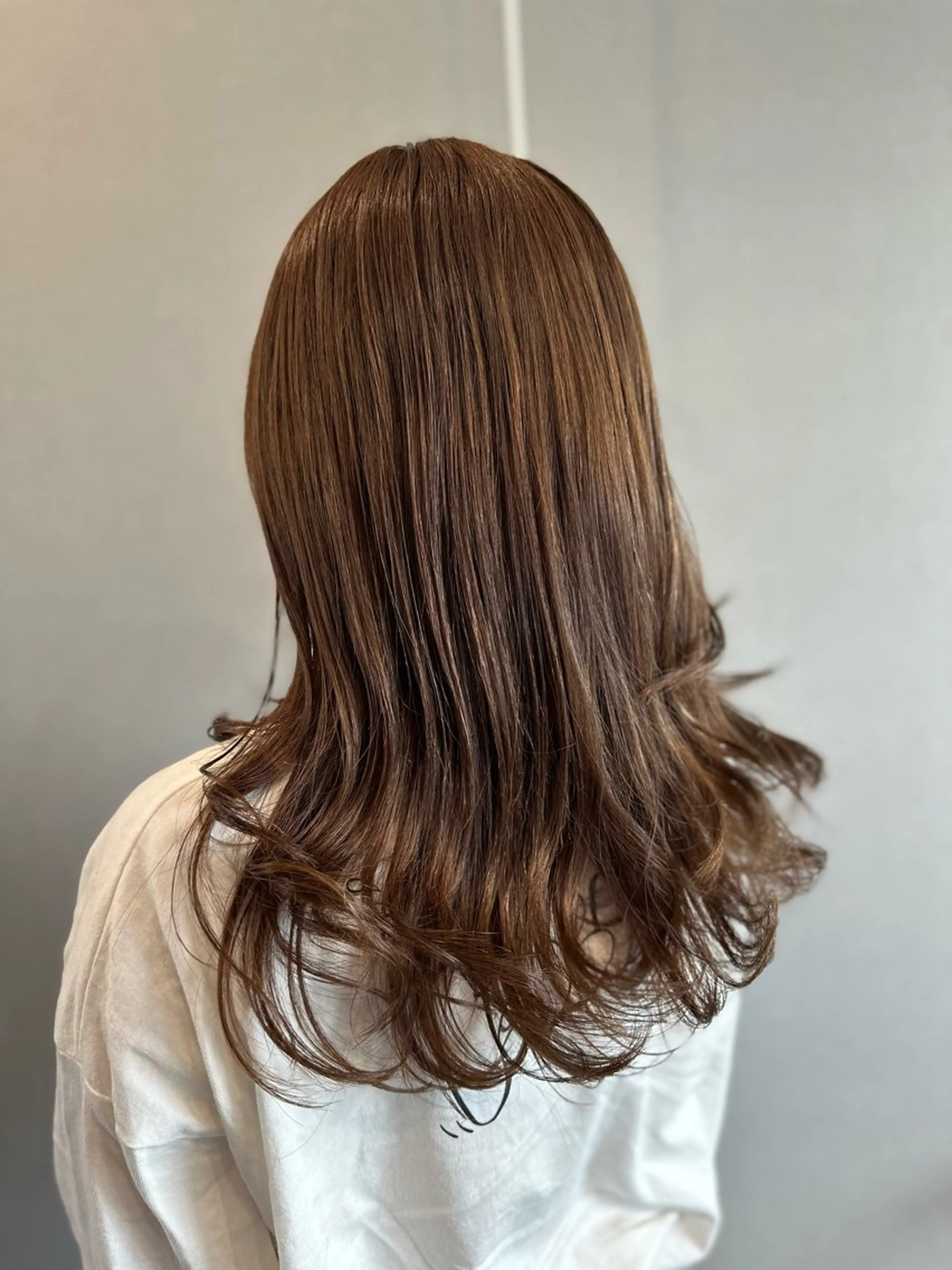 ロング カラー カット ヘアカラー トリートメント K Harukaのヘアスタイル