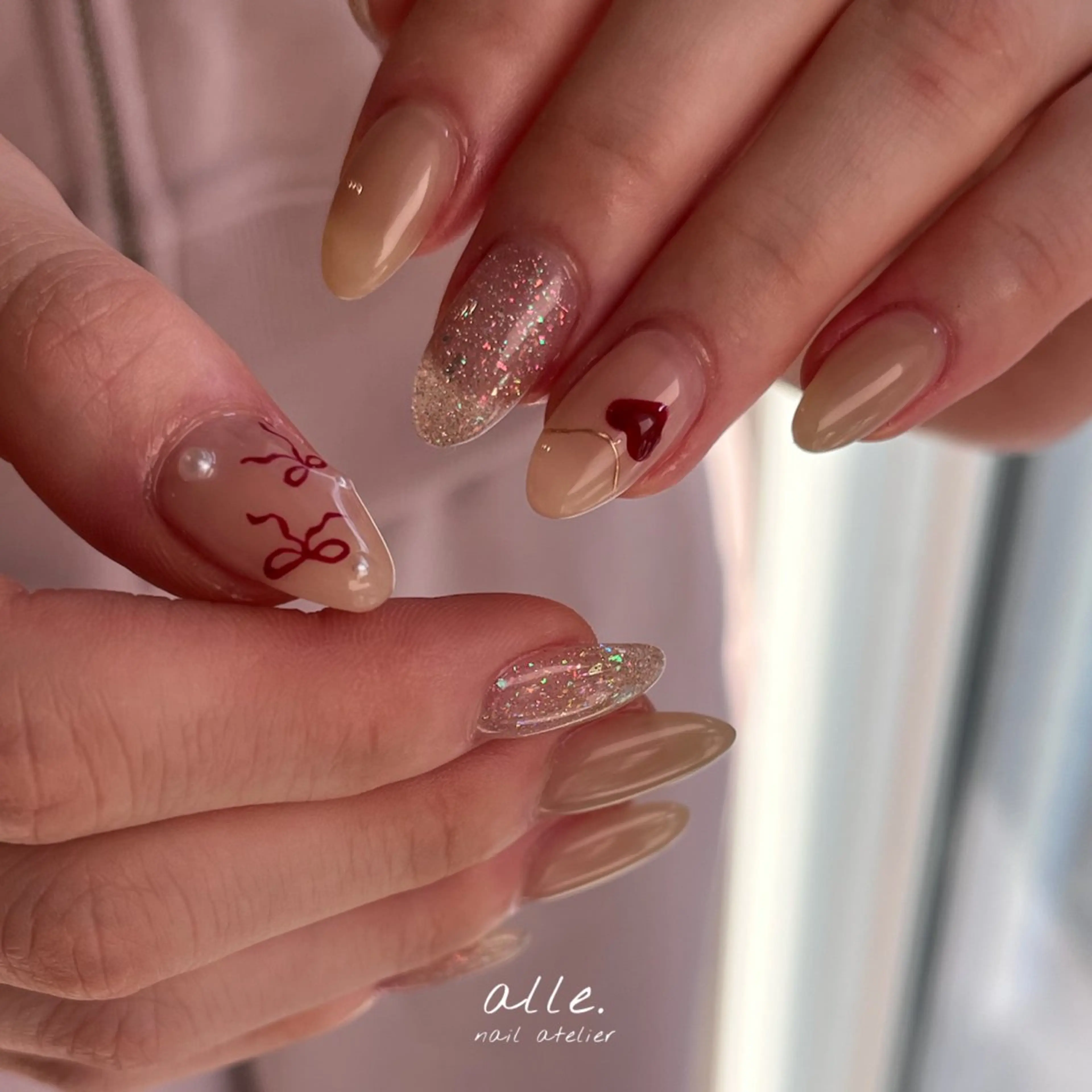 ネイル ハンドネイル atelier alle.のネイルデザイン