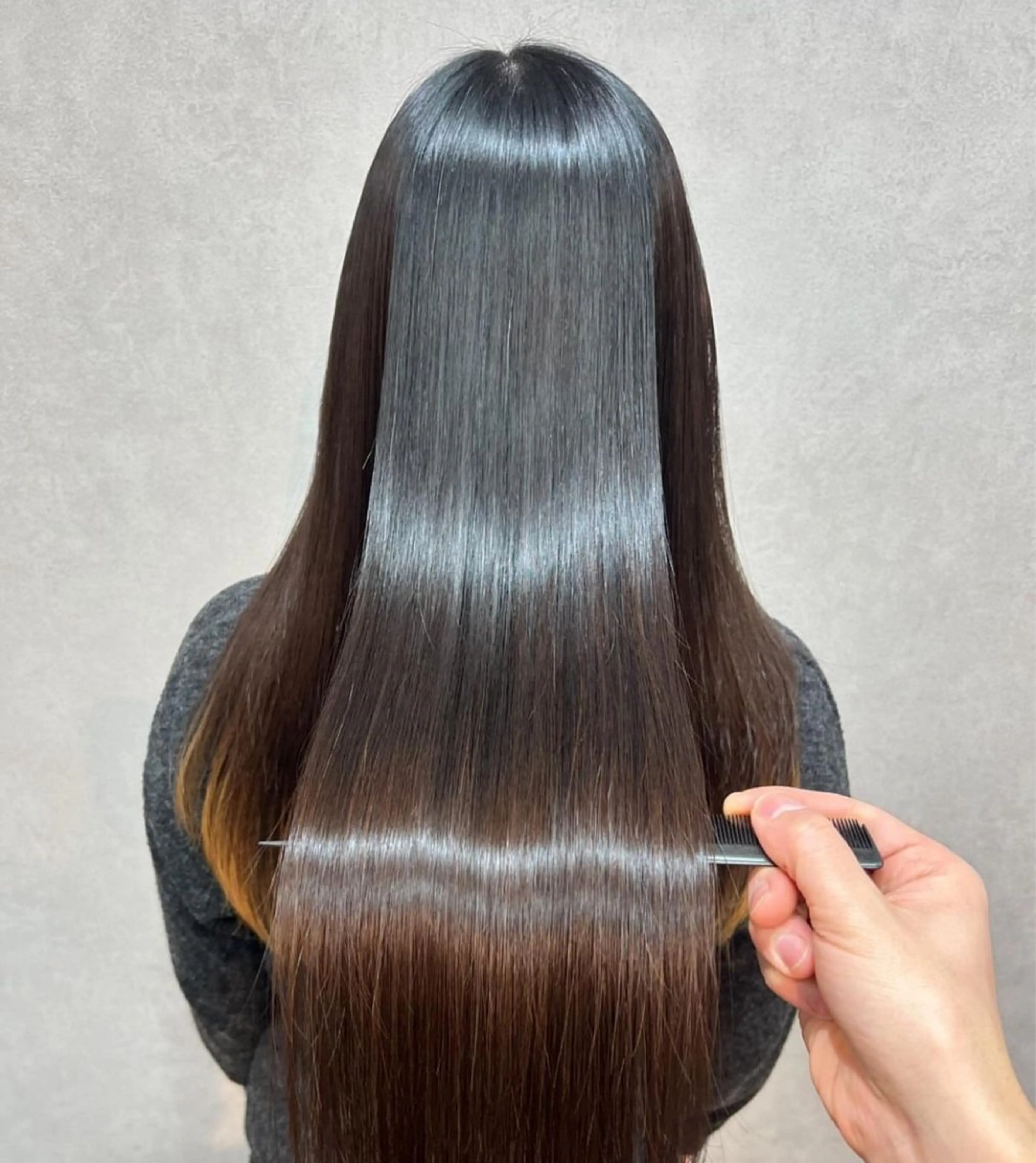 セミロング 髪質改善 韓国風ヘア トリートメント トリートメント [表参道/透明感 /モテHAIR/駿太のヘアスタイル