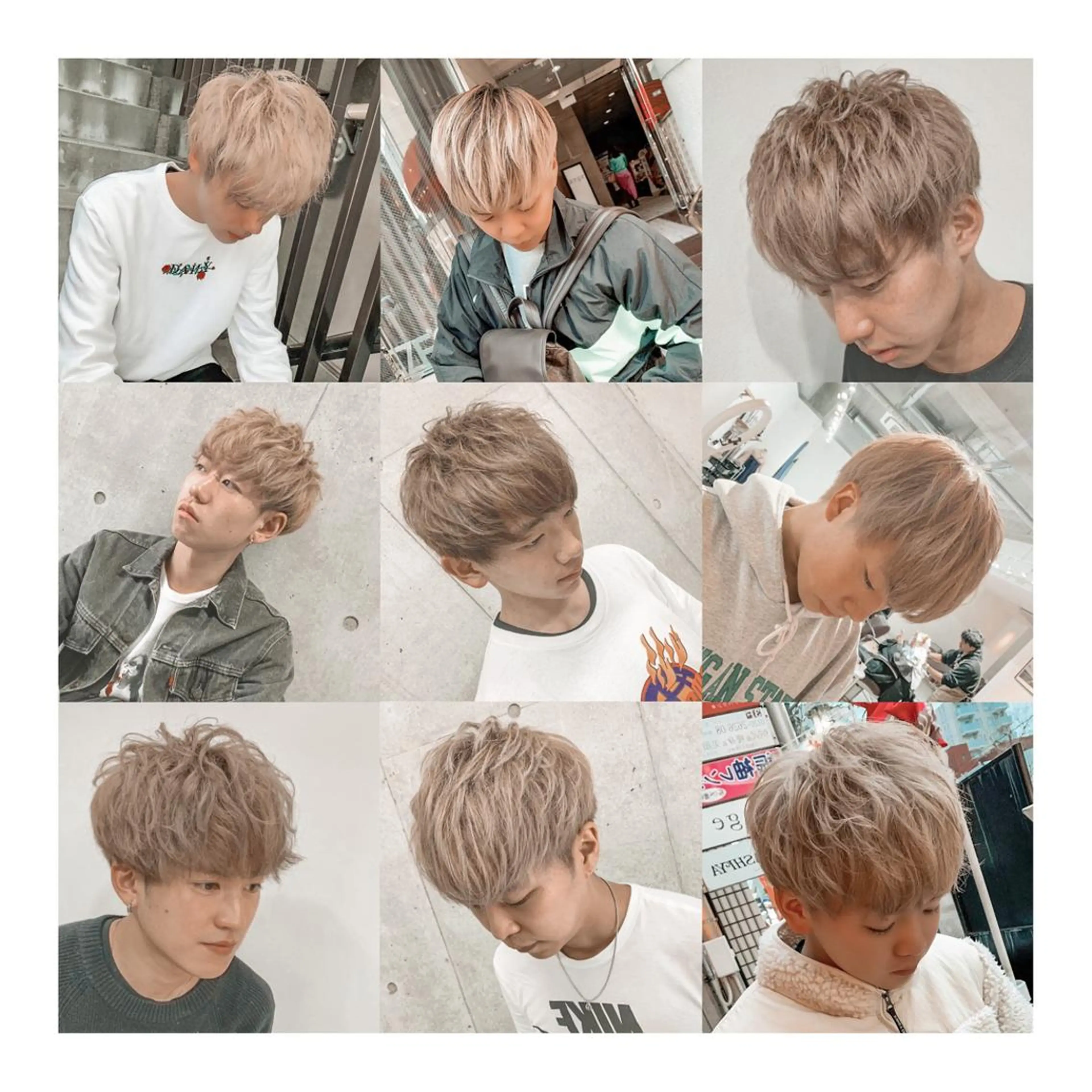 ショート カラー ヘアアレンジ メンズ カット ヘアカラー ange☞ soutaのヘアスタイル