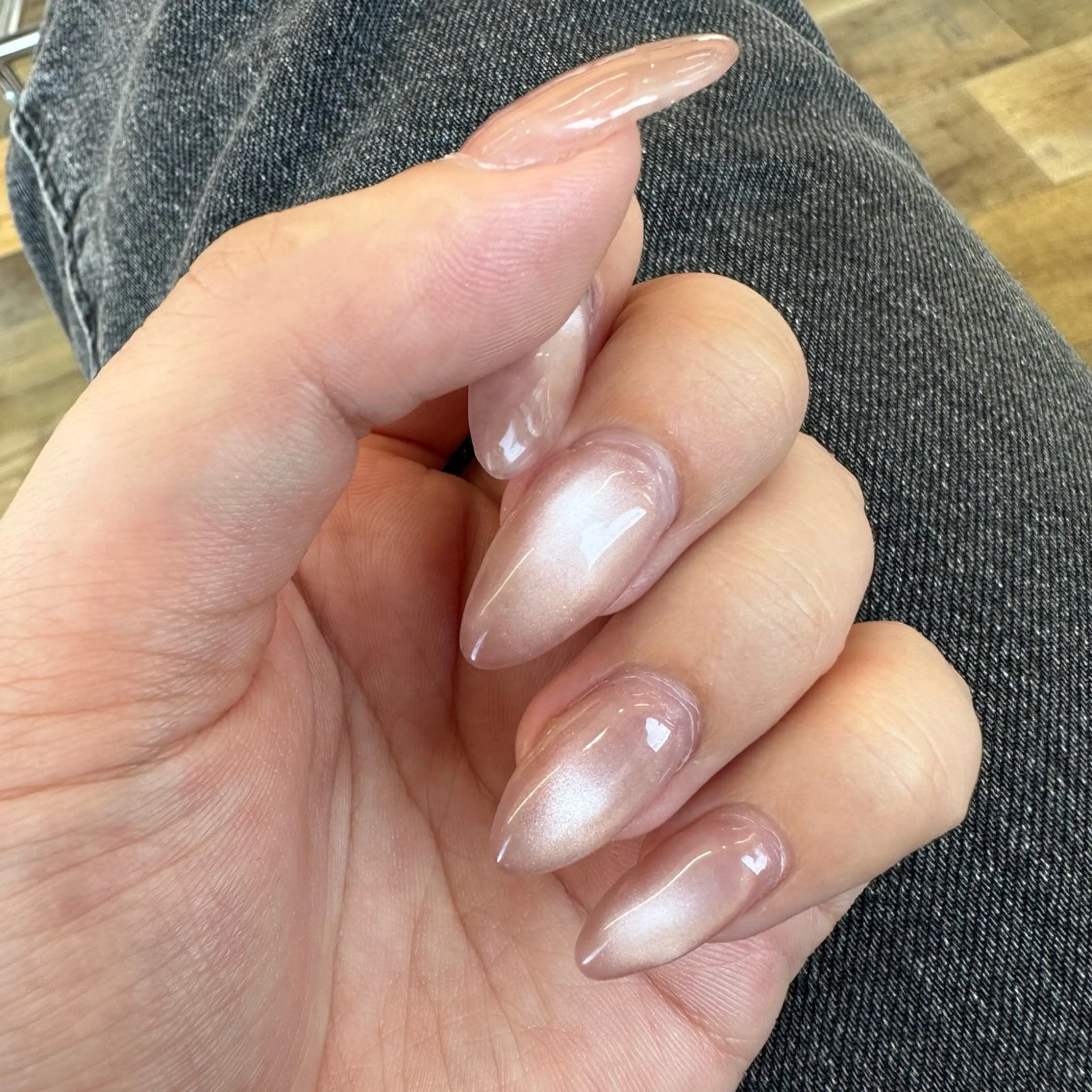 ネイル マグネットネイル ピンク ハンドネイル nailsalon soie所属・soie/ YAEのネイルデザイン