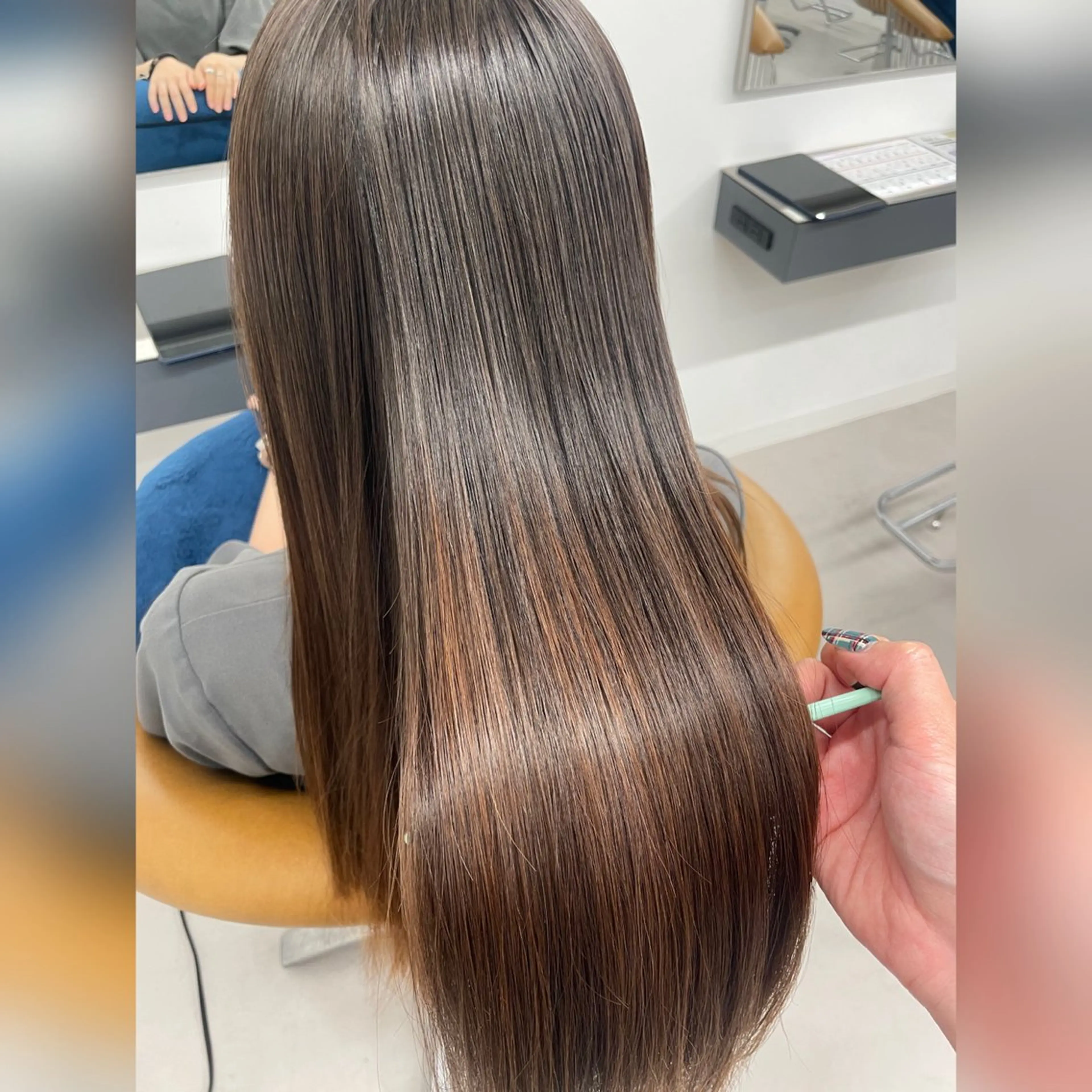 ロング 艶髪/縮毛矯正美容師 🧸YUZU🤍のヘアスタイル