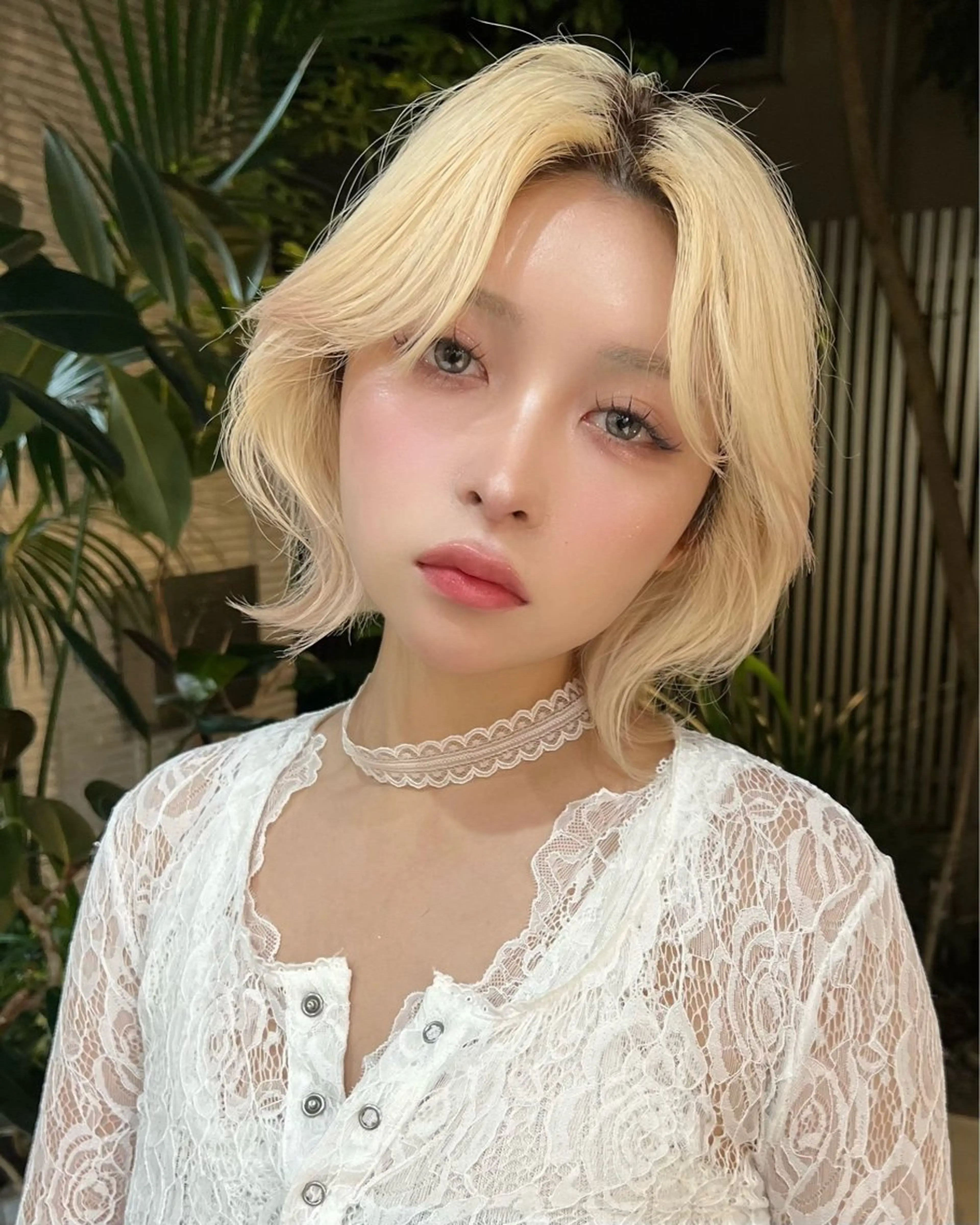 ミディアム カラー カット ヘアカラー トリートメント belle 表参道 terrace所属・抜きっぱなしブロンド /ハイトーン/カナタのヘアスタイル