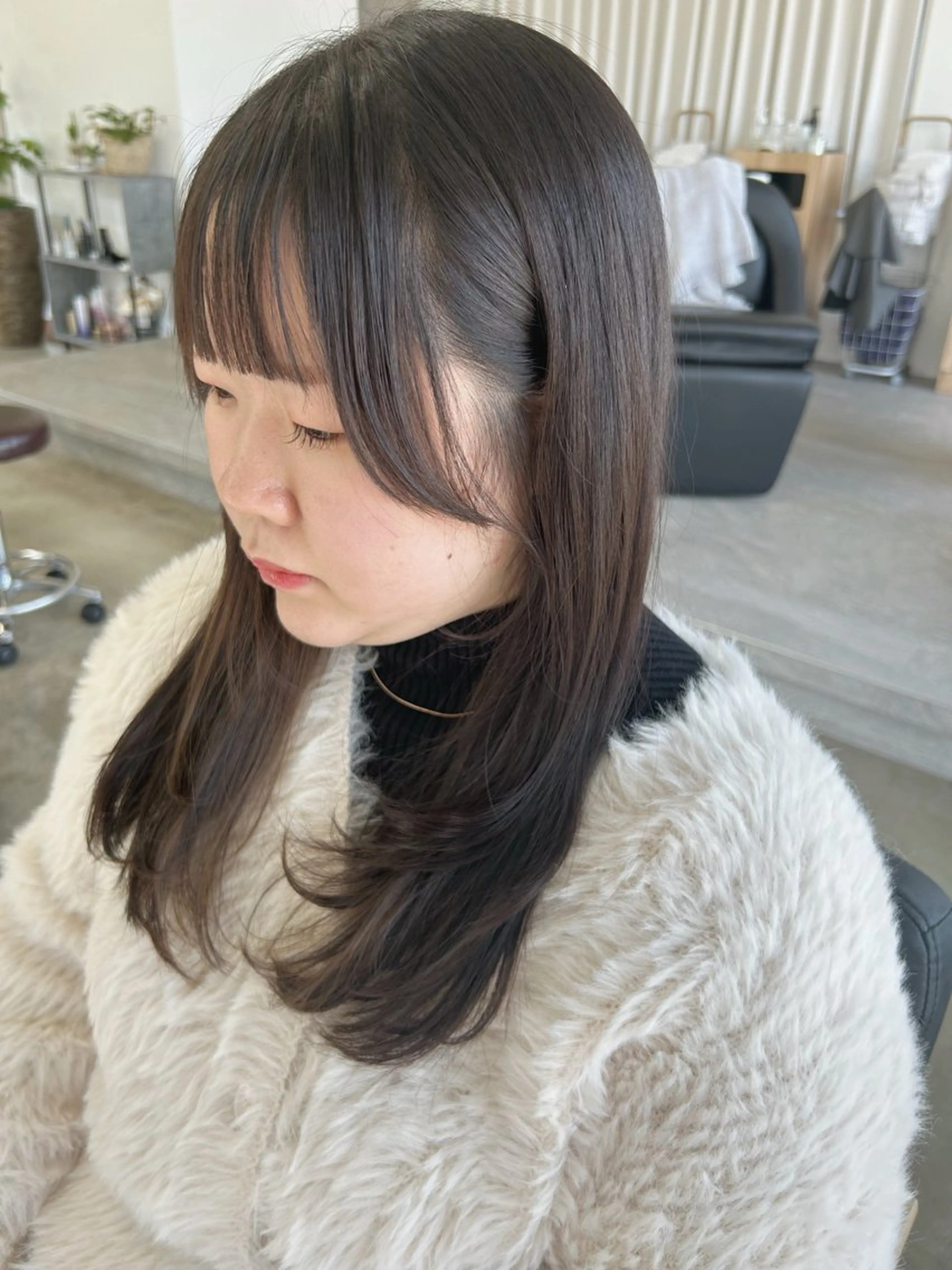 ロング レイヤーカット カット 津田 七美希のヘアスタイル