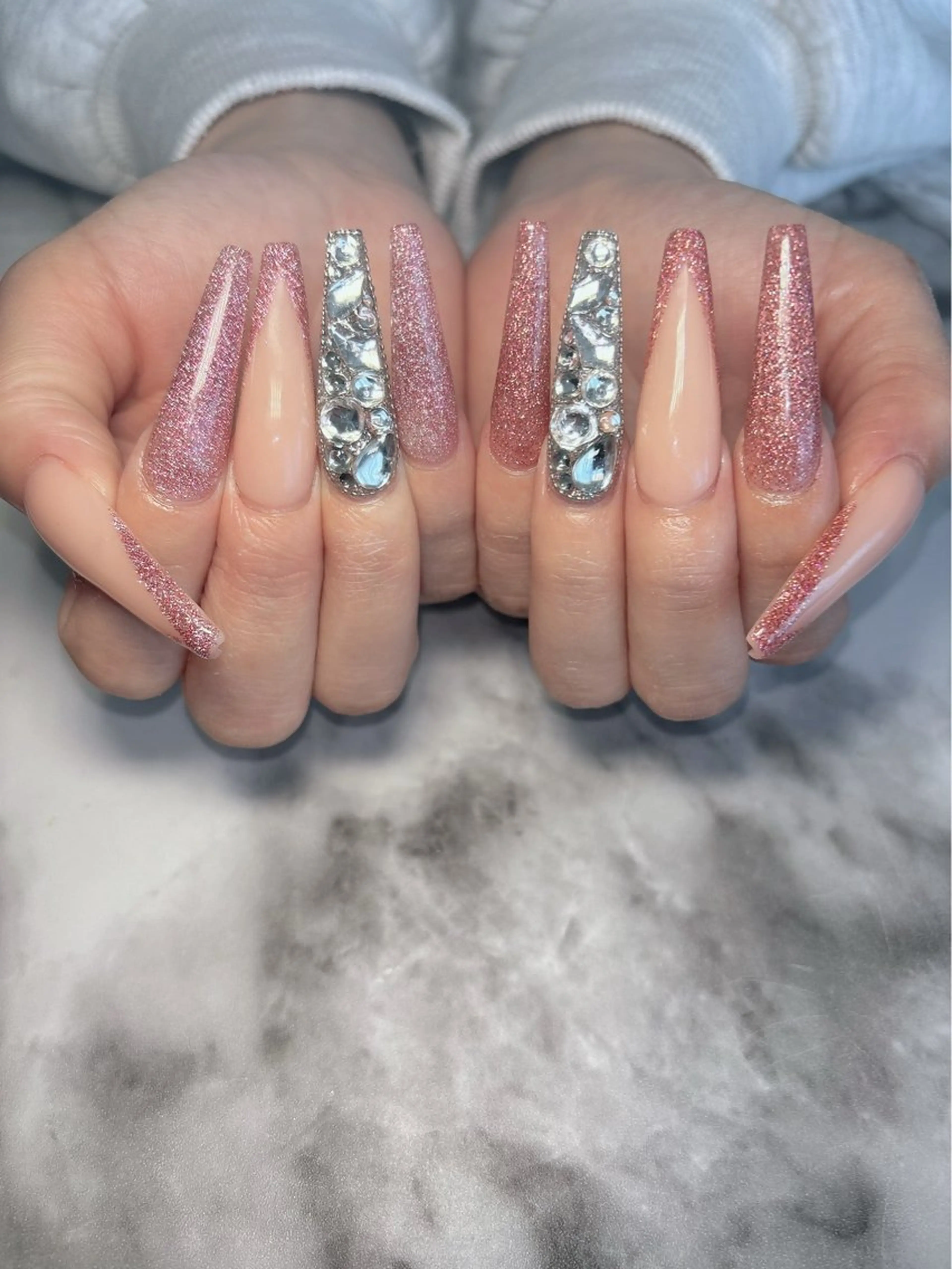 ネイル フラッシュネイル ロングネイル ハンドネイル Kayo nailのネイルデザイン