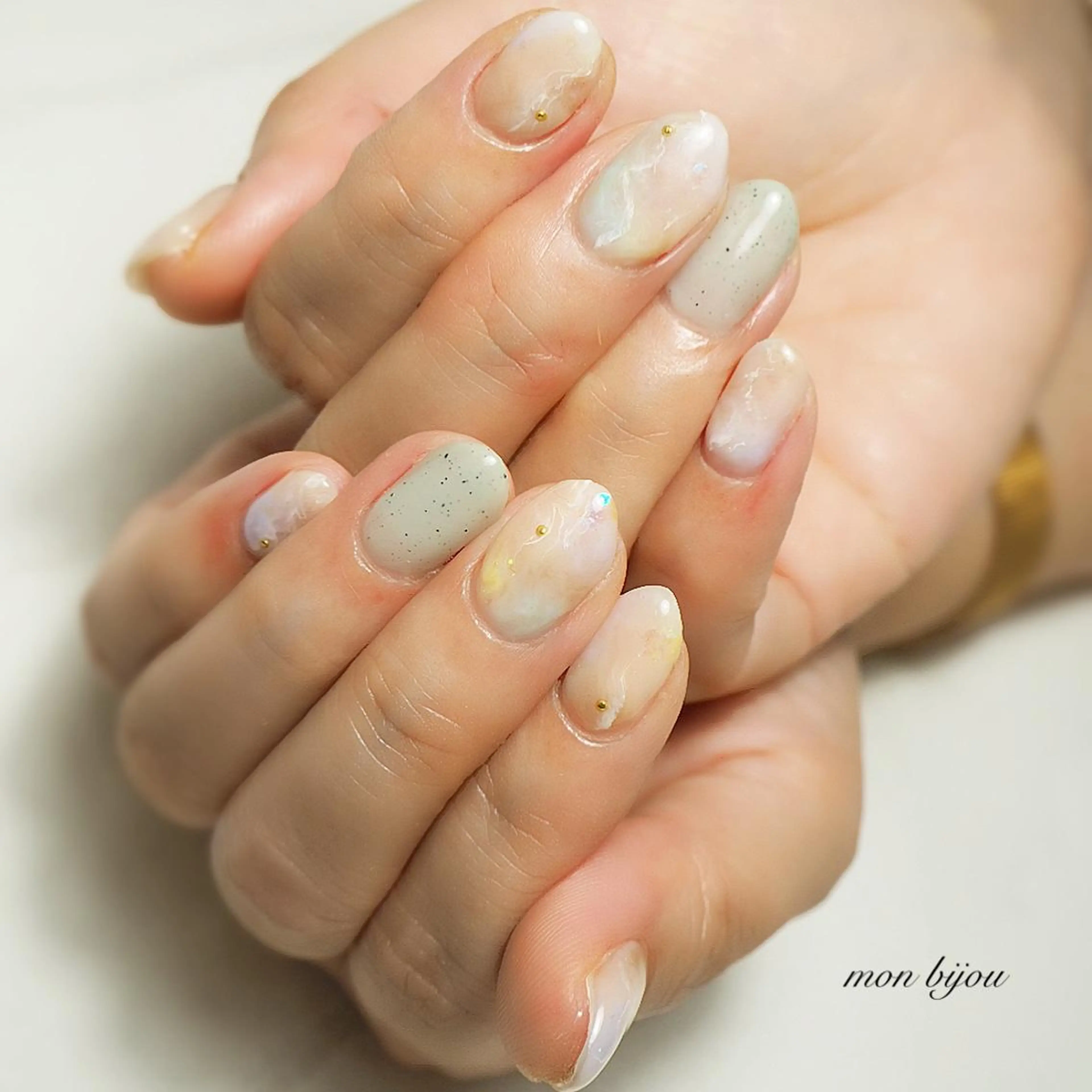 ネイル ハンドネイル ハンドケア mon bijou 坪井のネイルデザイン