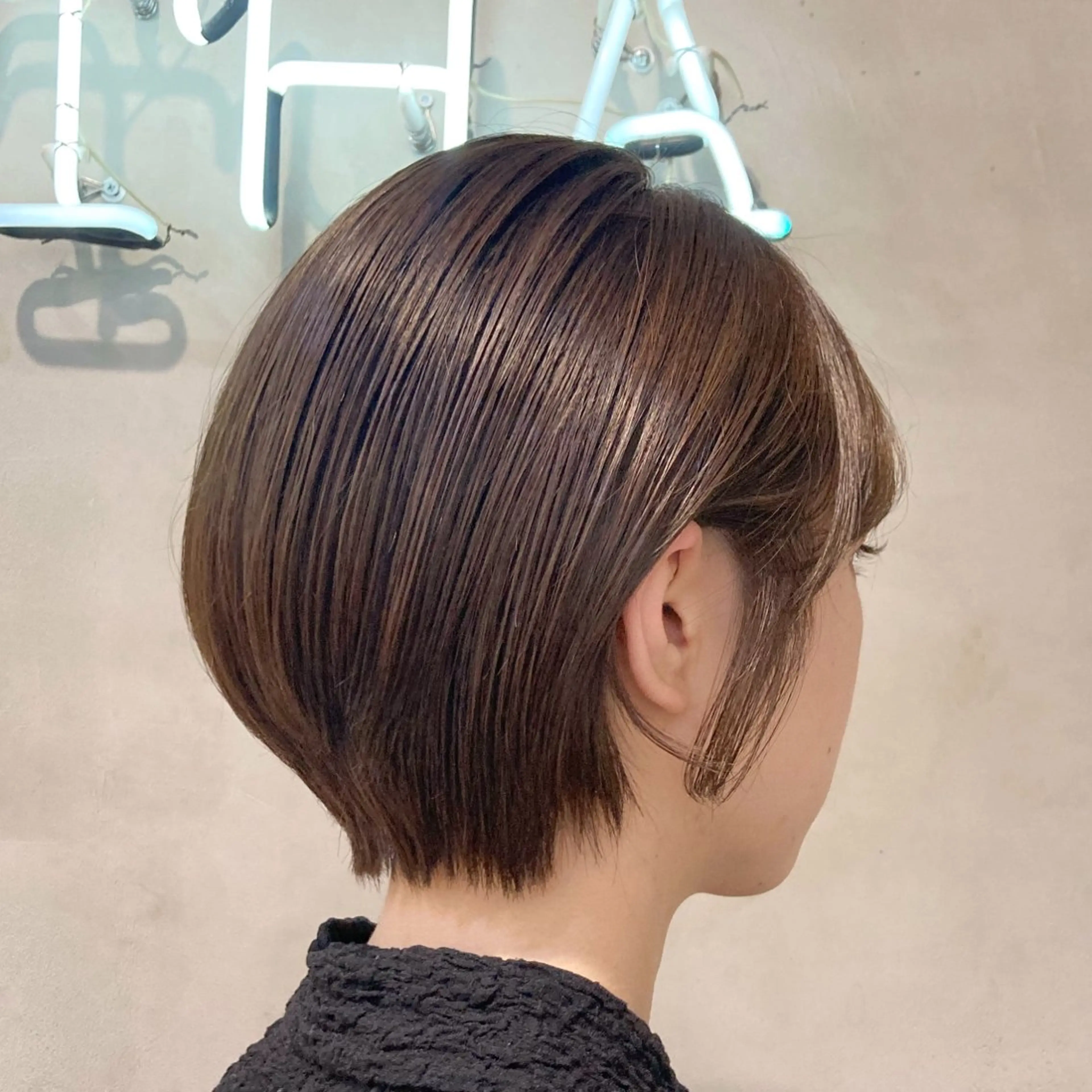 ショート カラー ヘアアレンジ ヘアカラー トリートメント 喜美花🌷くびれヘア /艶カラー/髪質改善のヘアスタイル