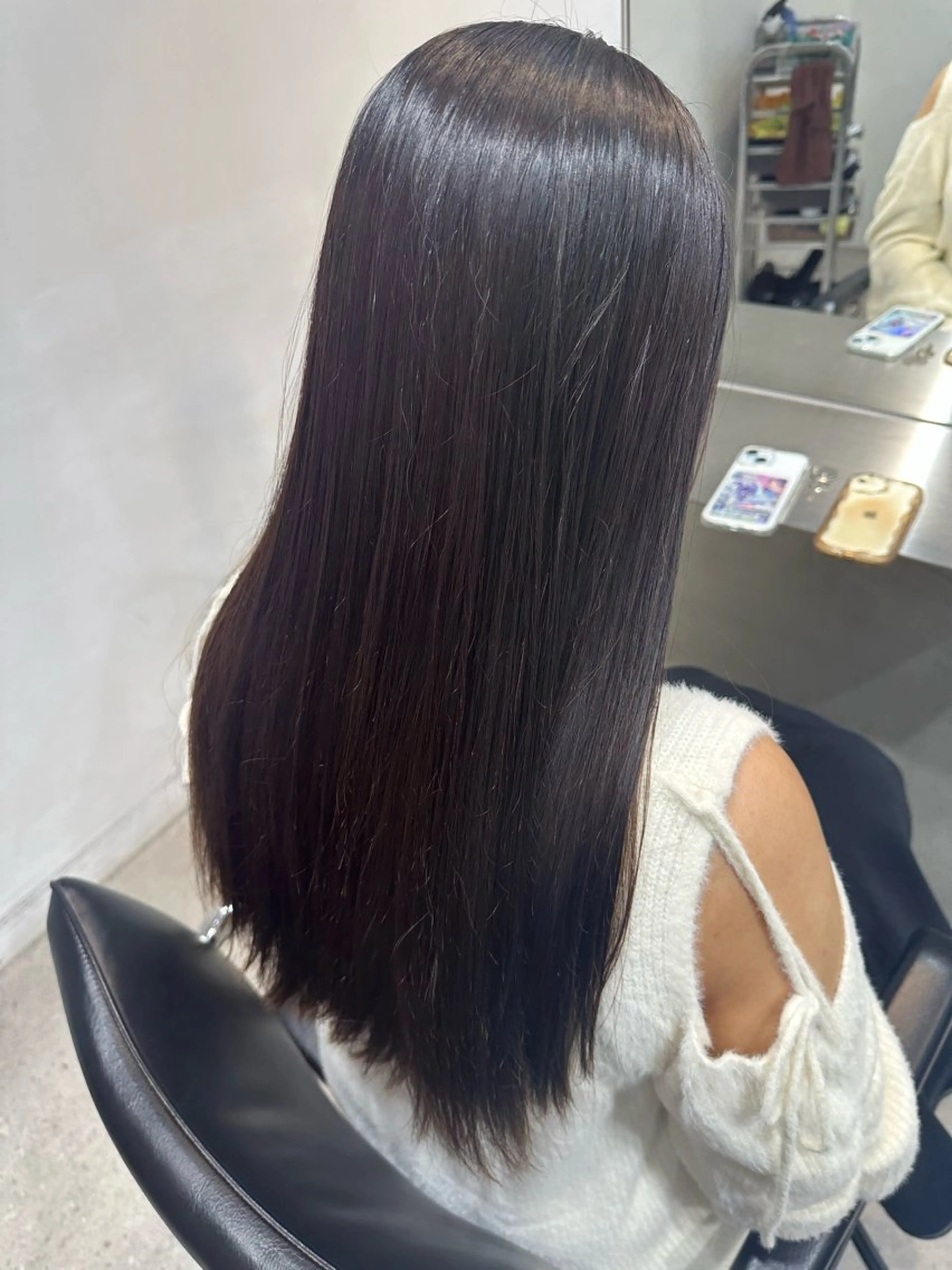 ロング 縮毛矯正 当日予約⭕️ fifth渋谷太田のヘアスタイル