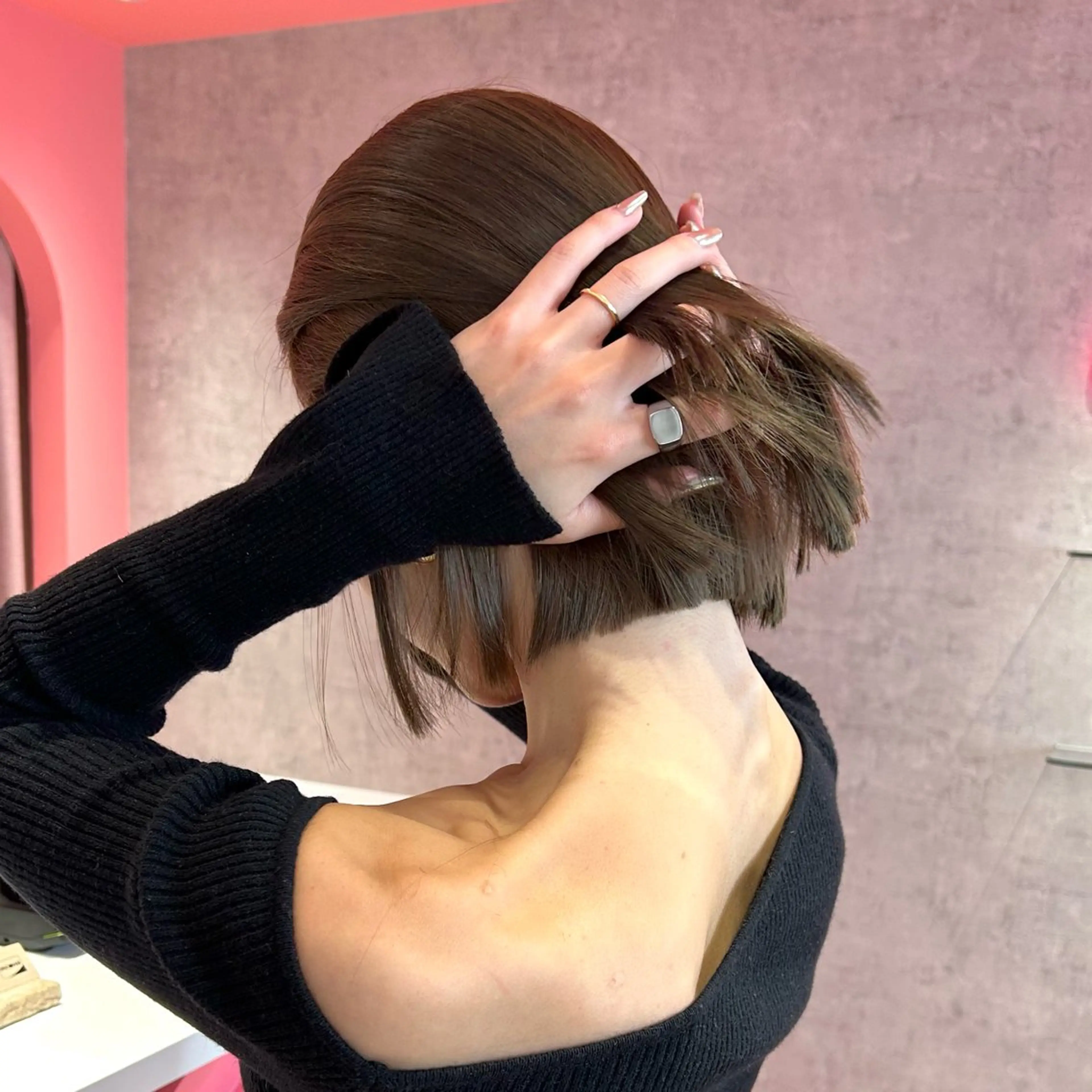 カラー 莉乃/縮毛矯正/髪質 改善/艶カラーのヘアスタイル