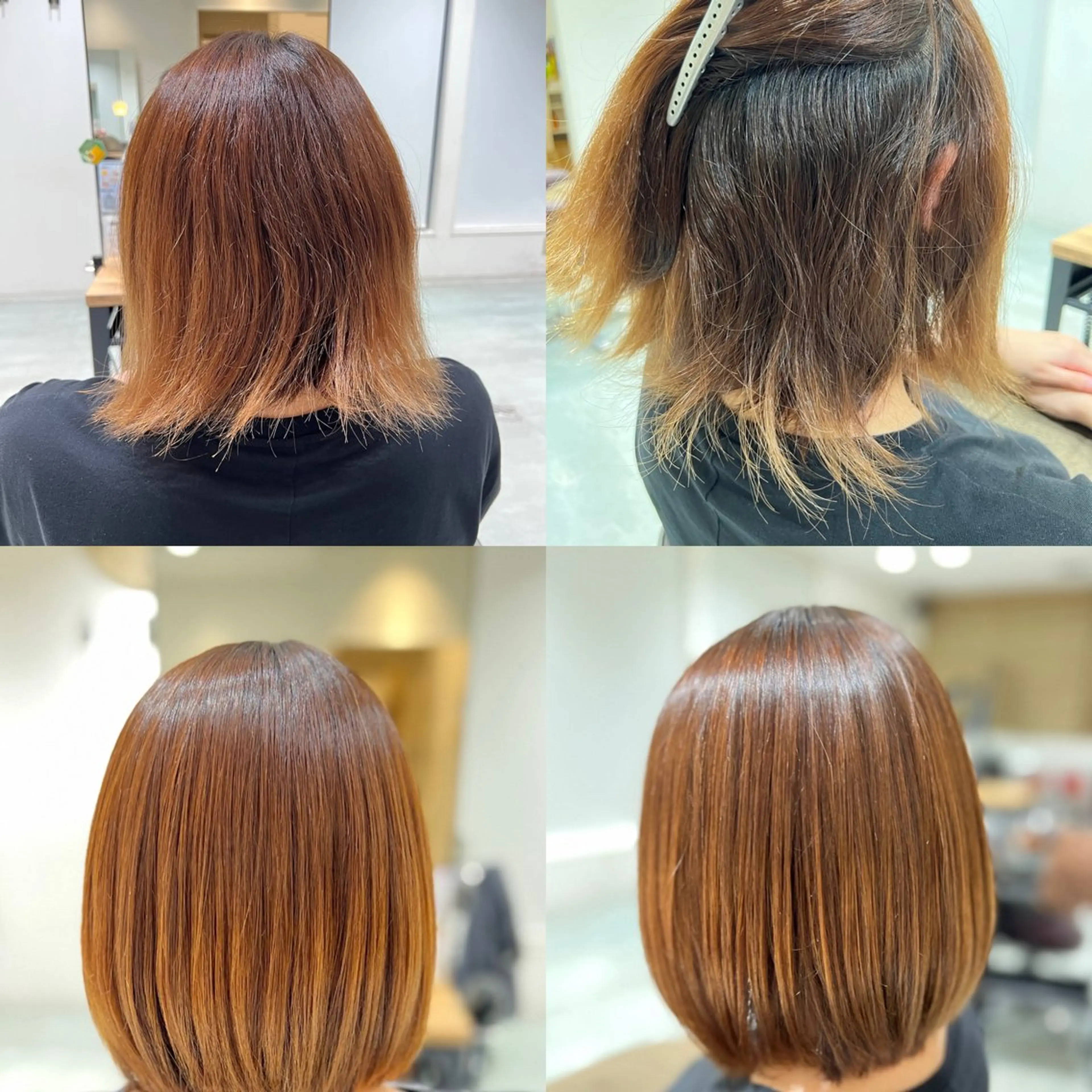 ショート パーマ 縮毛矯正 Aile所属・酸性ストレート／カラ ー/山下高明のヘアスタイル