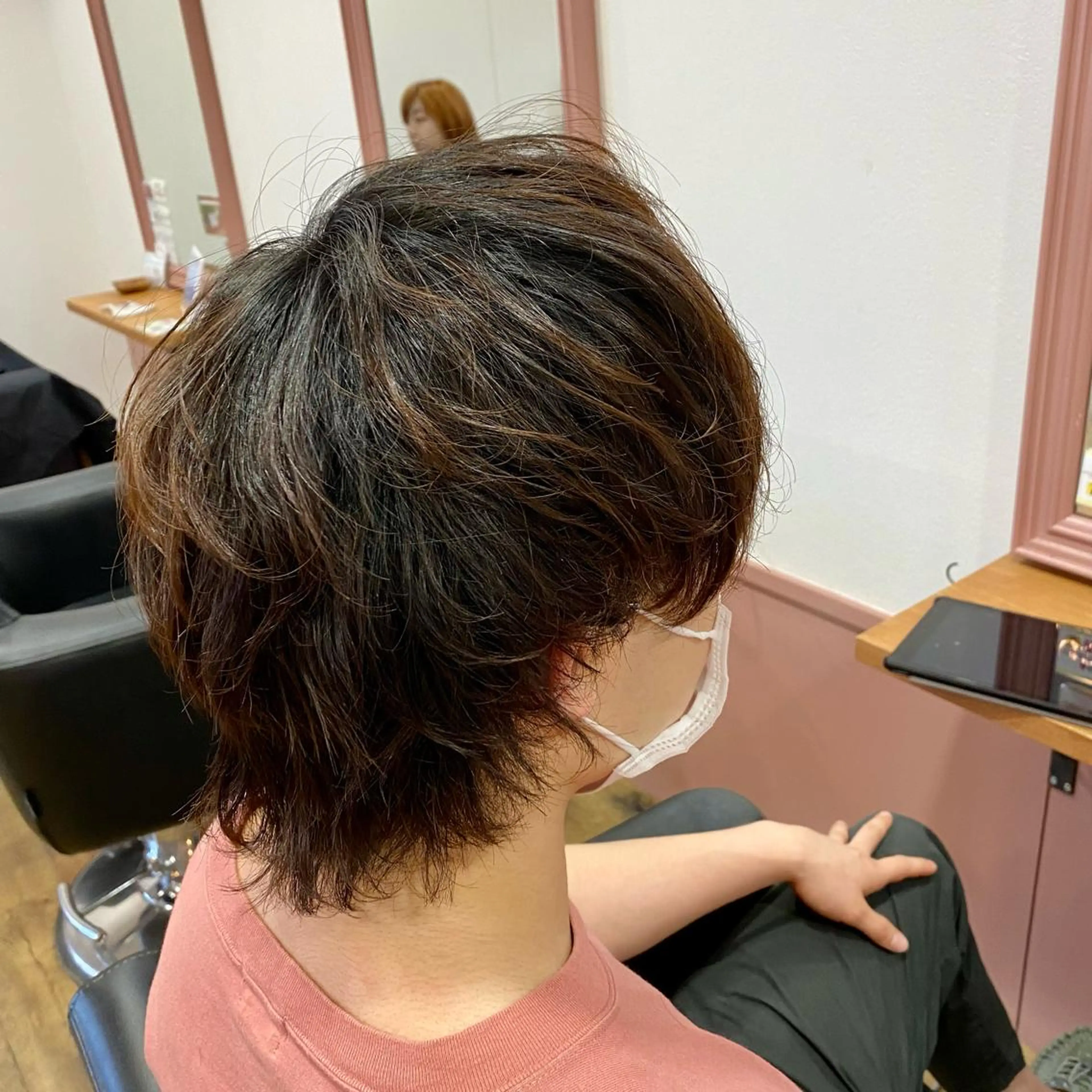 ショート パーマ ウルフカット Jill franc ＿ﾆｼｻｶ ｱﾔﾉのヘアスタイル