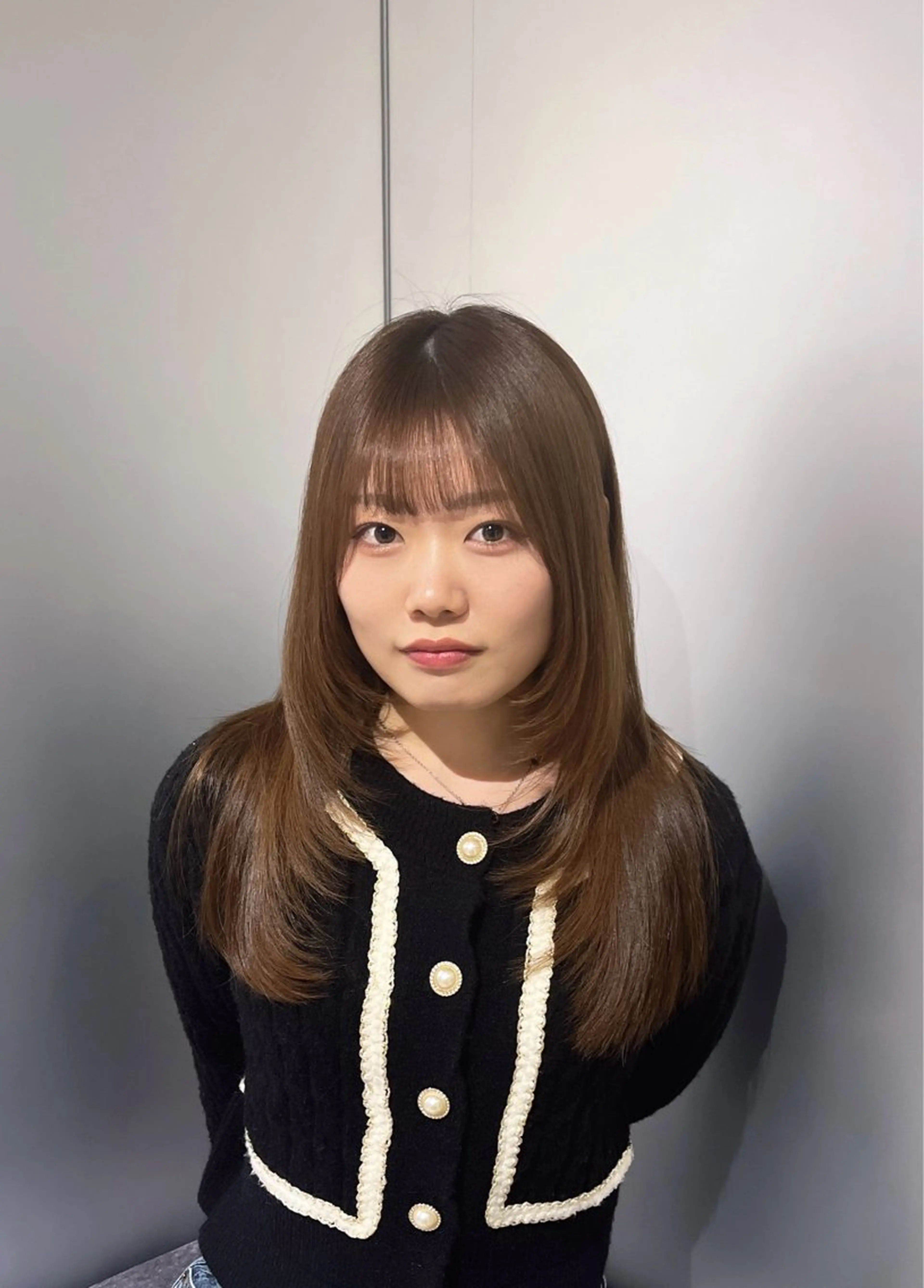 ロング 髪質改善×韓国 レイヤー ひかるのヘアスタイル