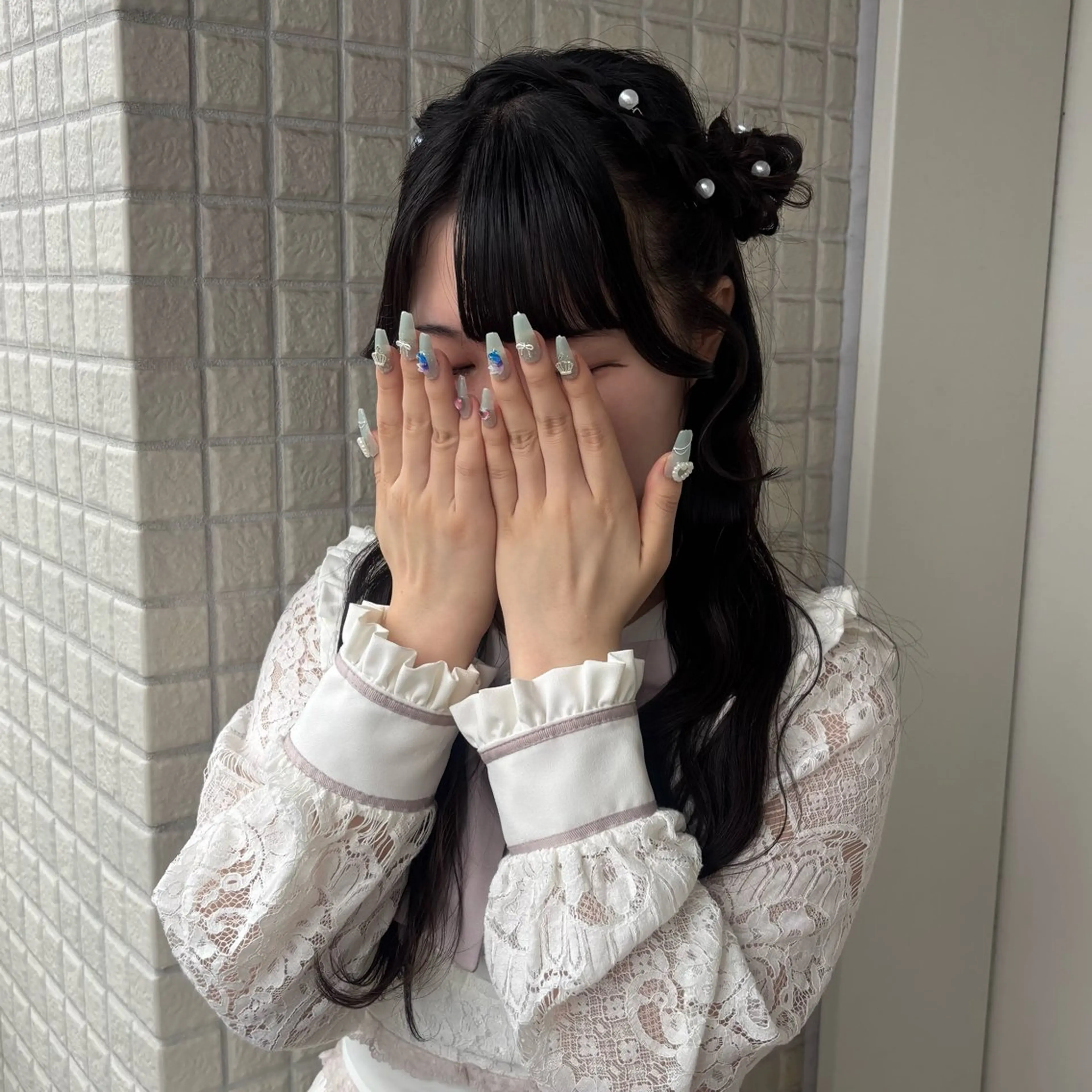ヘアアレンジ ヘアセット 透明感 カラー 艶髪 縮毛矯正🫒airiのヘアスタイル