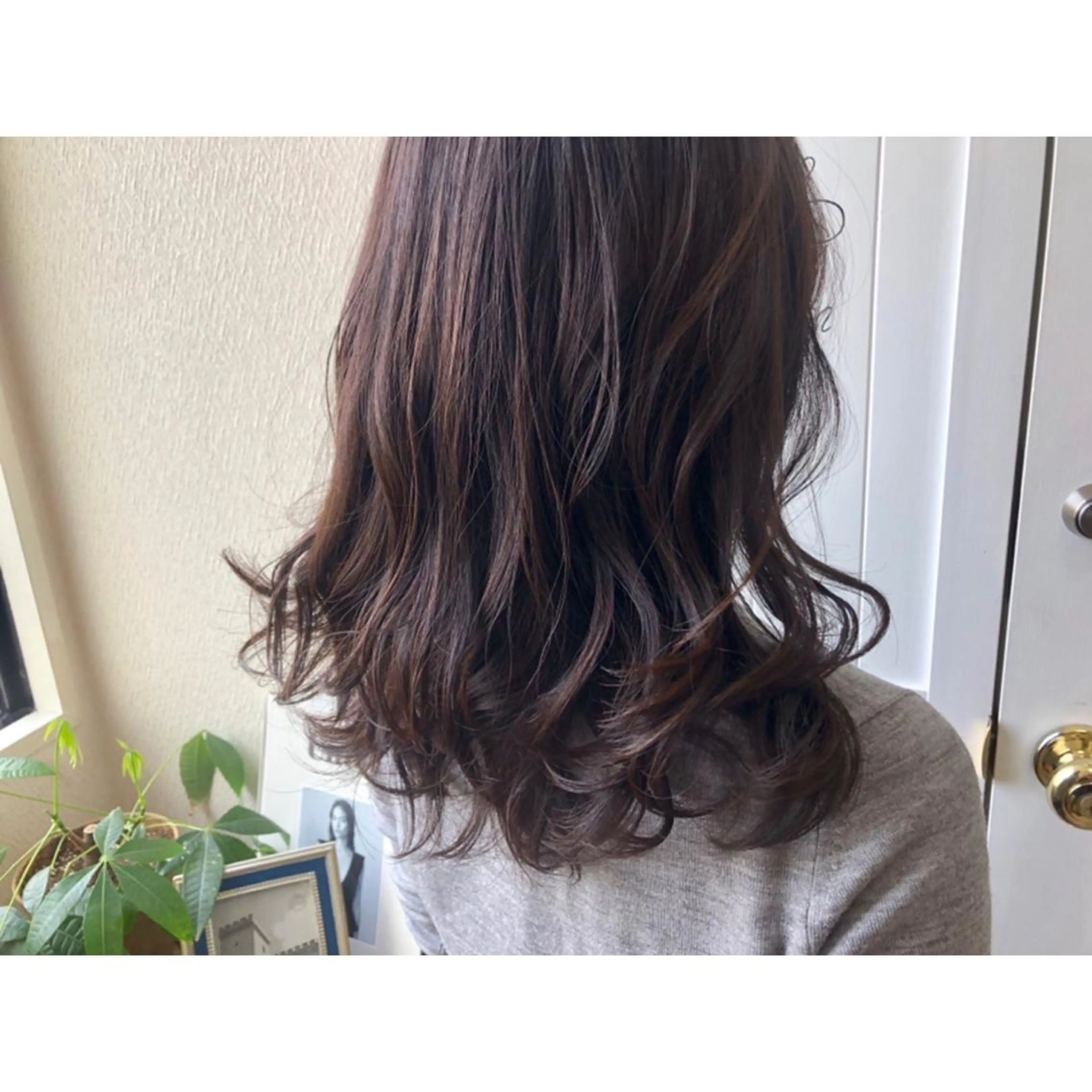 セミロング カラー アッシュ 透明感カラー ラベンダーカラー ラベンダーアッシュ 江上拓郎/ショート /酸性ストレートのヘアスタイル