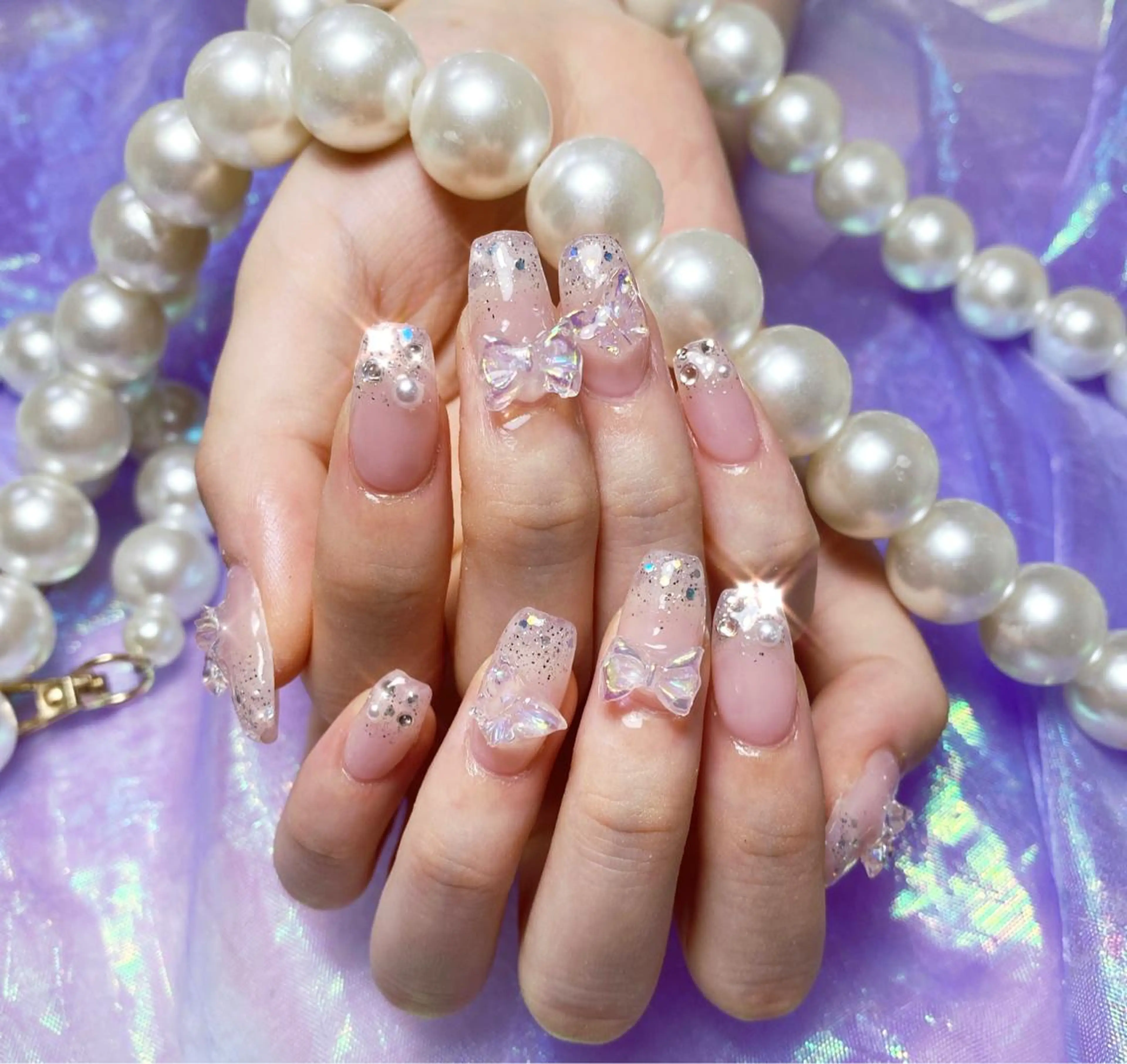 ロング ネイル LUNA Nail salon💕のネイルデザイン