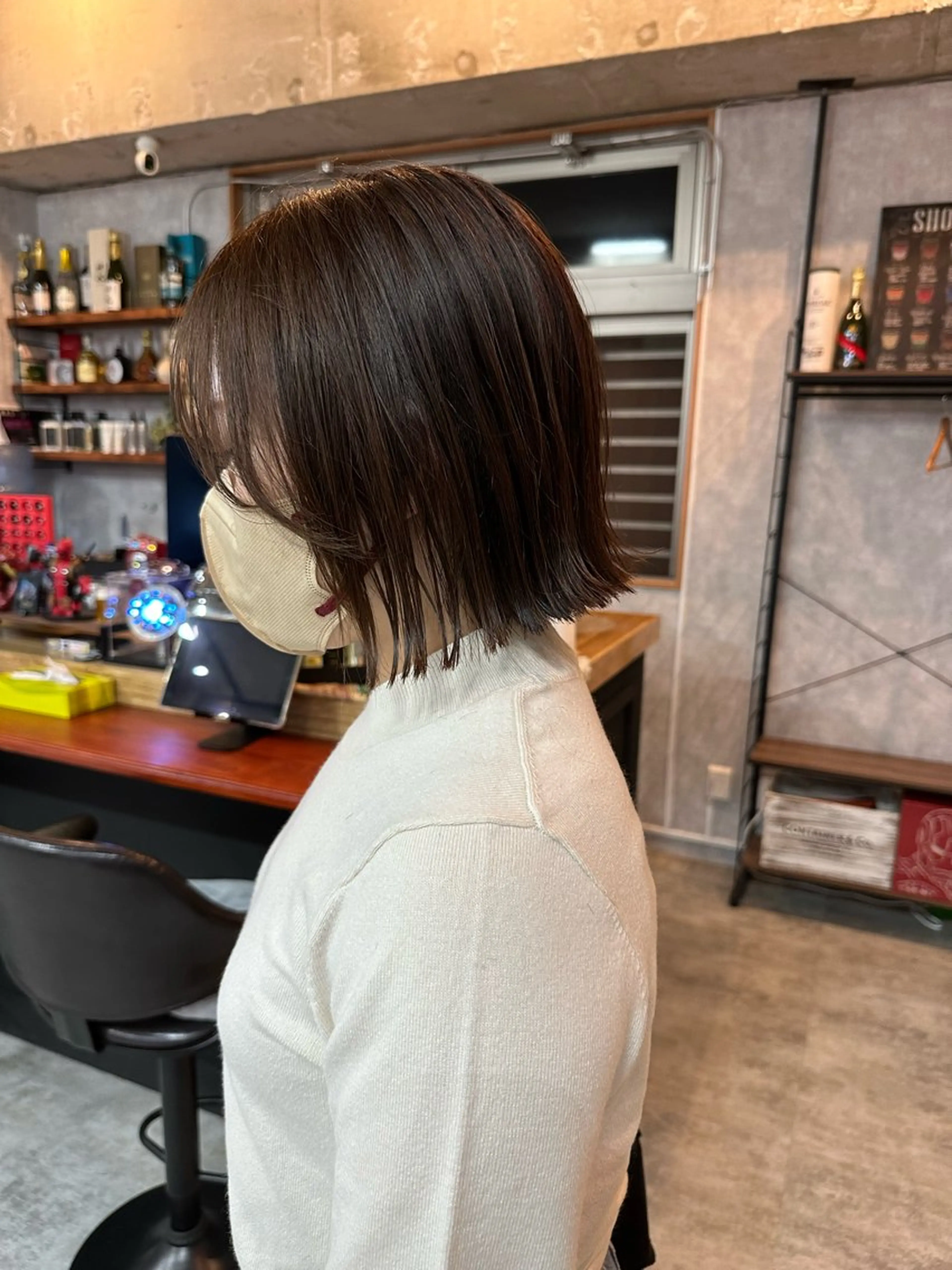 ショート 切りっぱなしボブ ショートボブ ハンサムショート 丸みショート ボブ C’LD hair  produce /シールドヘア所属・モテ髪/ボブ/ショー ト/アダチフウトのヘアスタイル