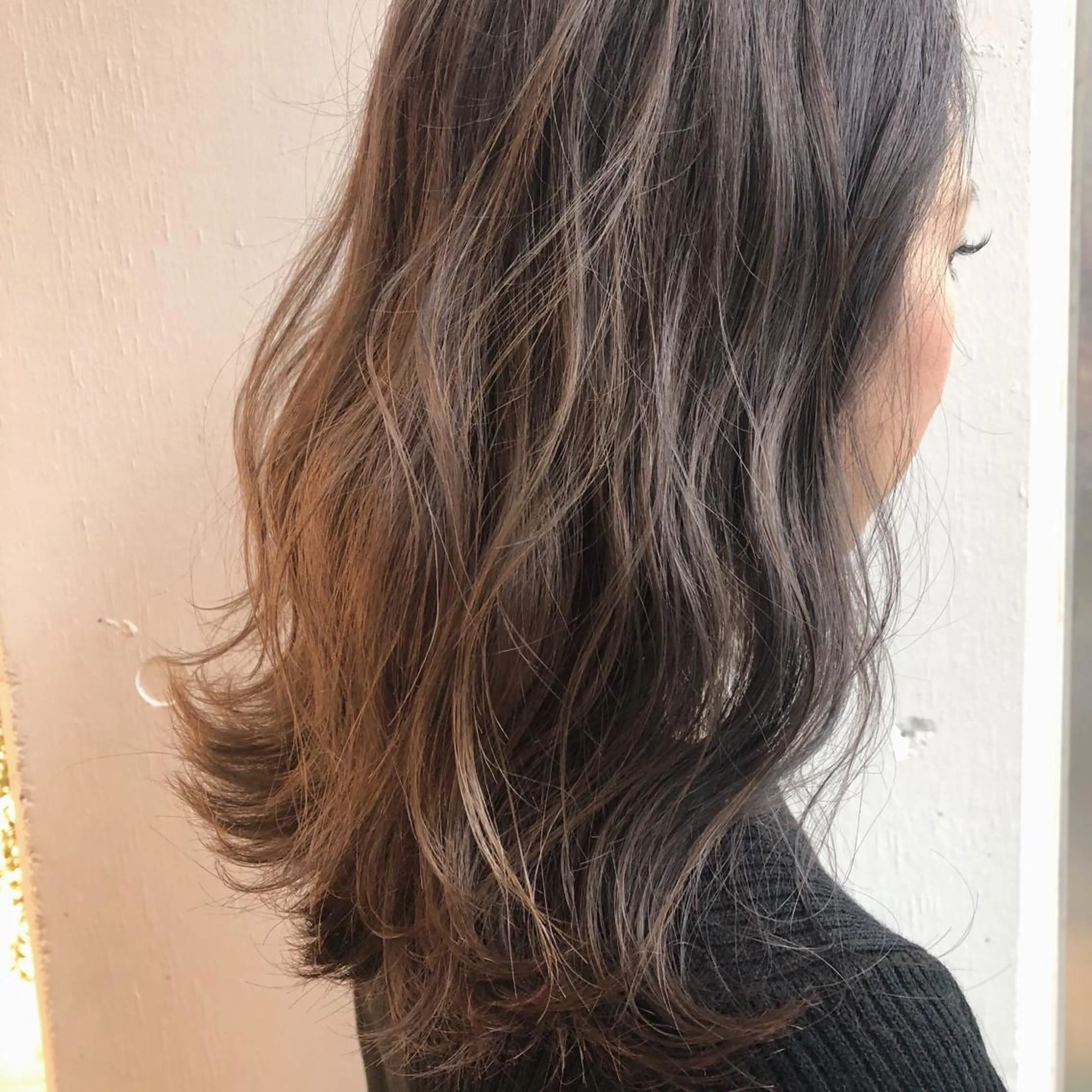 ミディアム カラー カット ヘアカラー トリートメント hair make belle所属・國生 香織のヘアスタイル