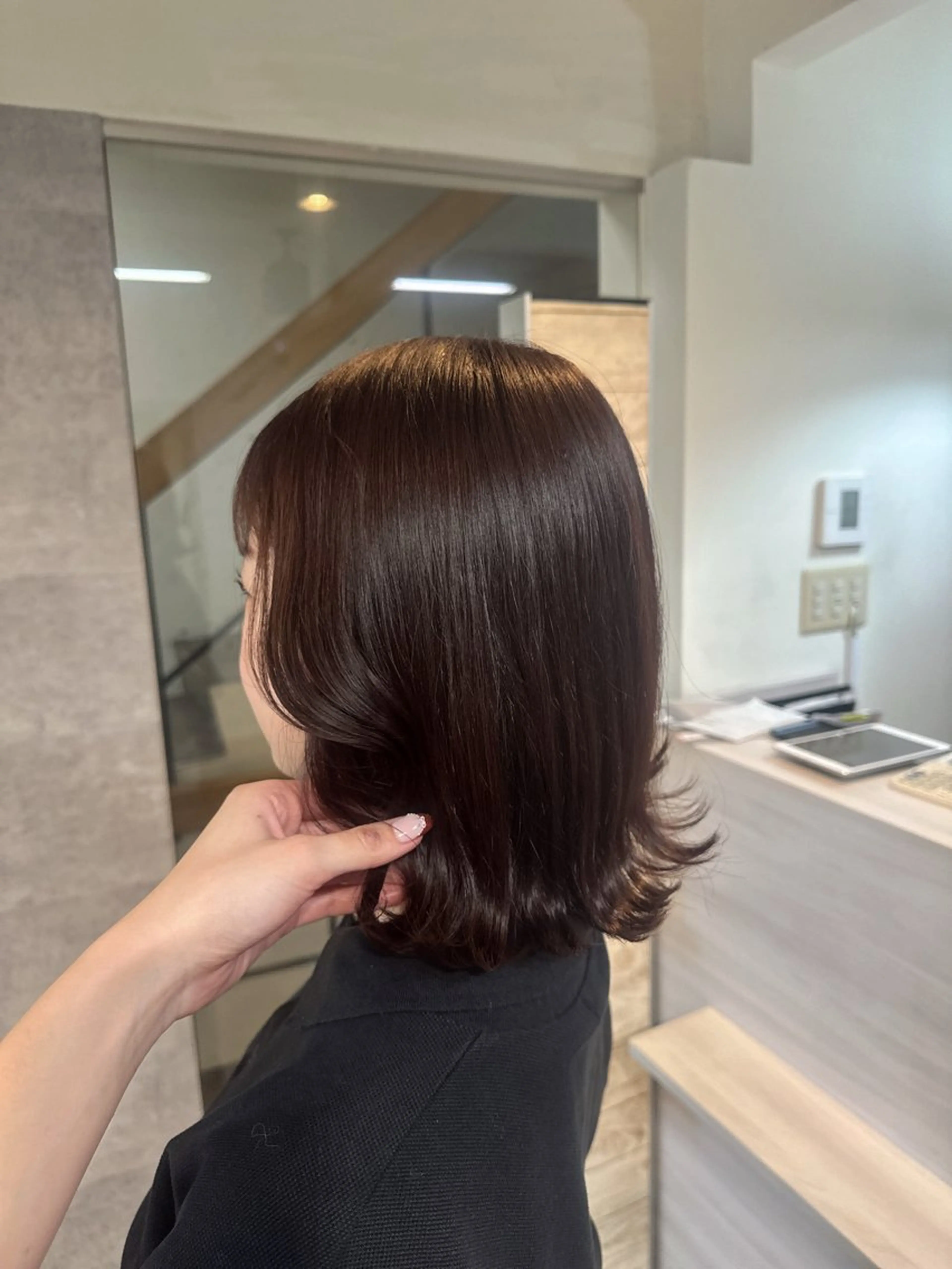 ショート ボブ Rena/大阪美容室 /ワンホンヘアのヘアスタイル