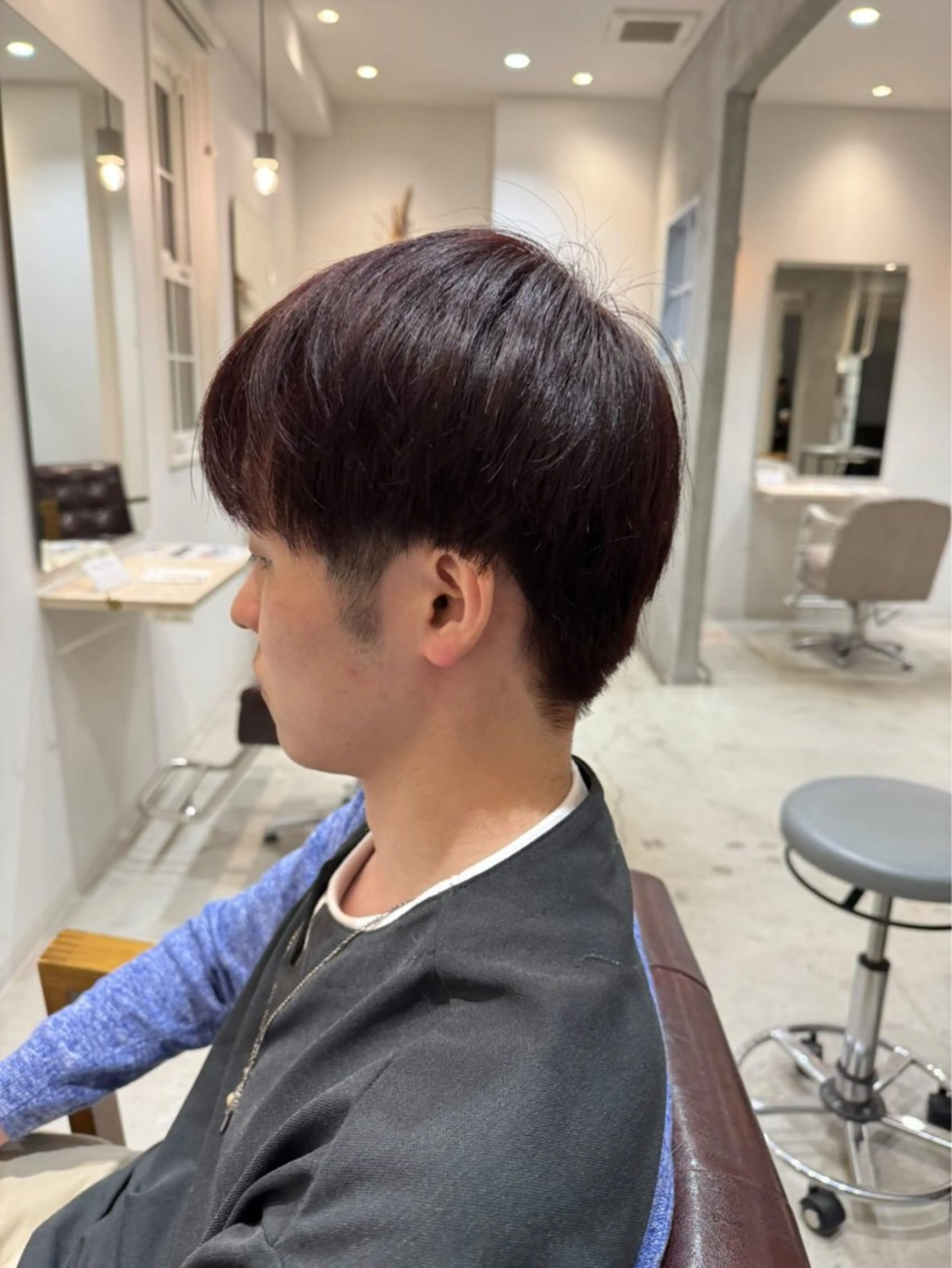カラー メンズ メンズハイライト 透明感カラー ハイライトカラー 髪質改善 ヘアカラー 宮田 侑京のヘアスタイル